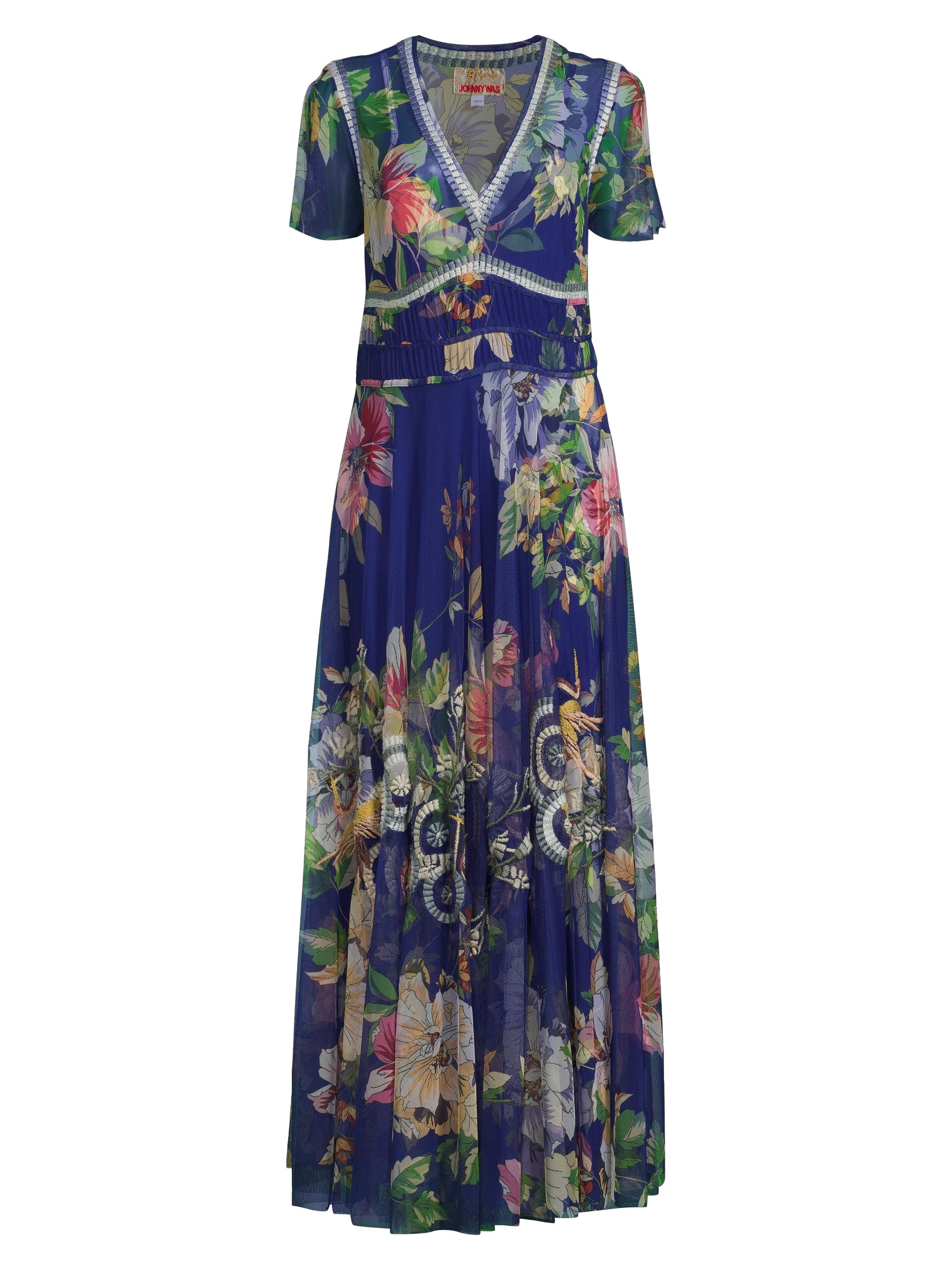 Johnny Was Women's Mazzy Ruched Floral Maxi Dress - Ullani