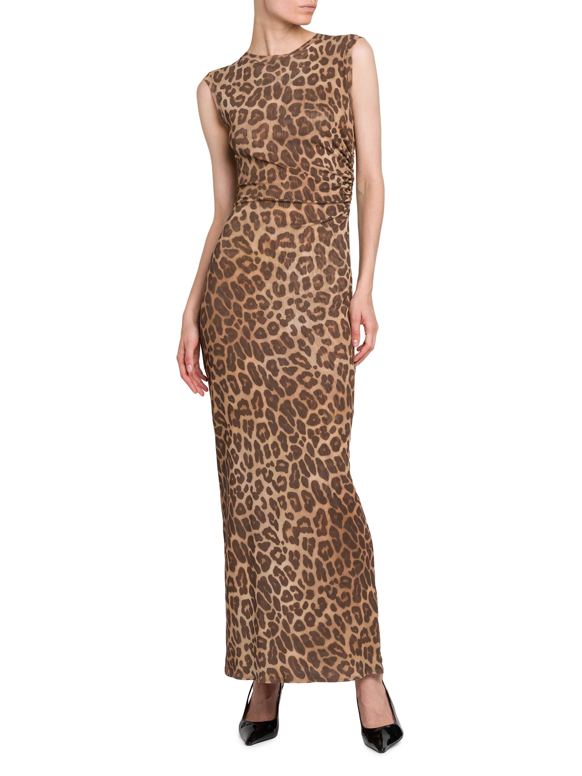 Stella McCartney Leopard Mesh Sleevless Dress | Saks Fifth Avenue