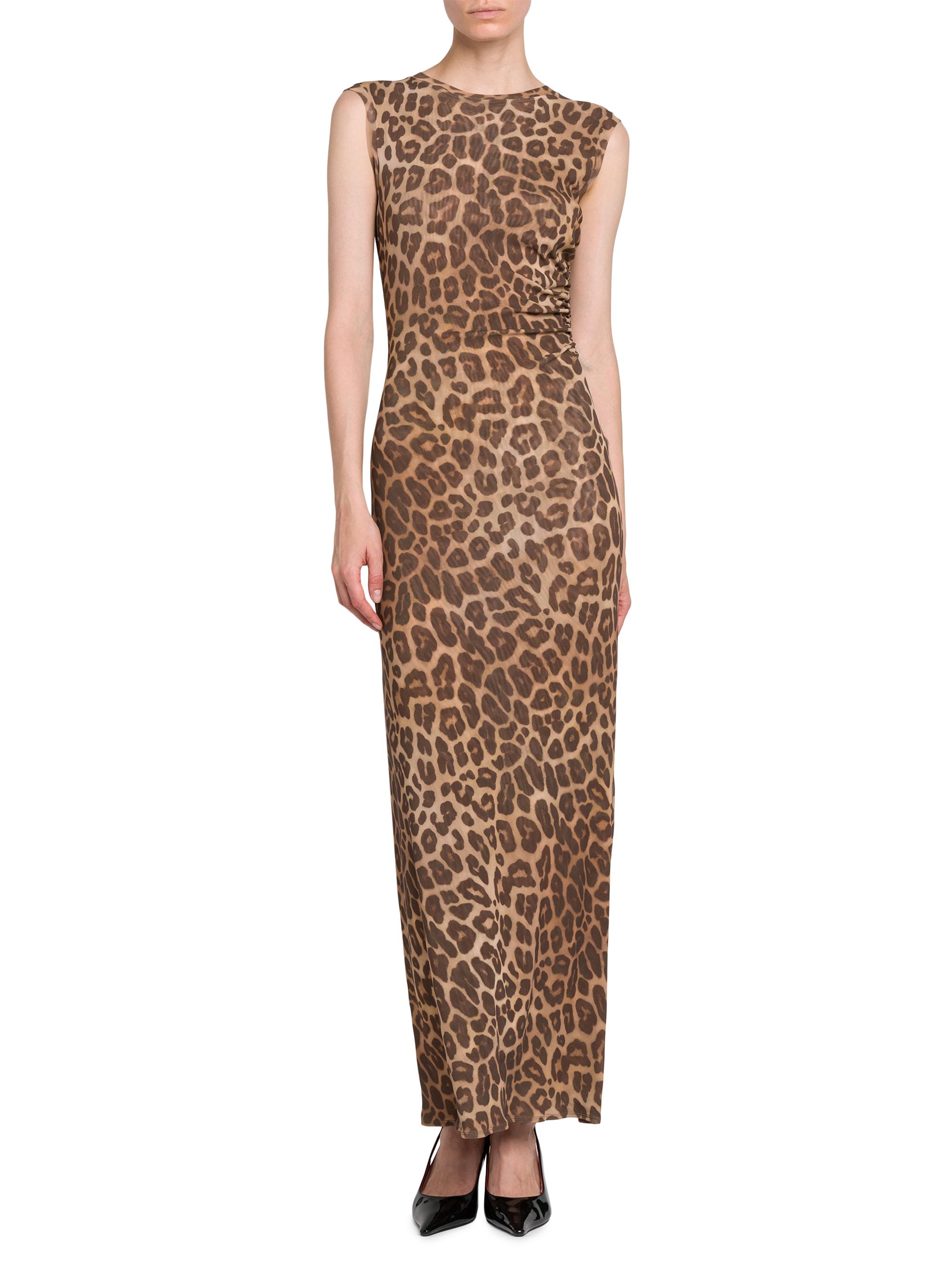 Stella McCartney Leopard Mesh Sleevless Dress | Saks Fifth Avenue