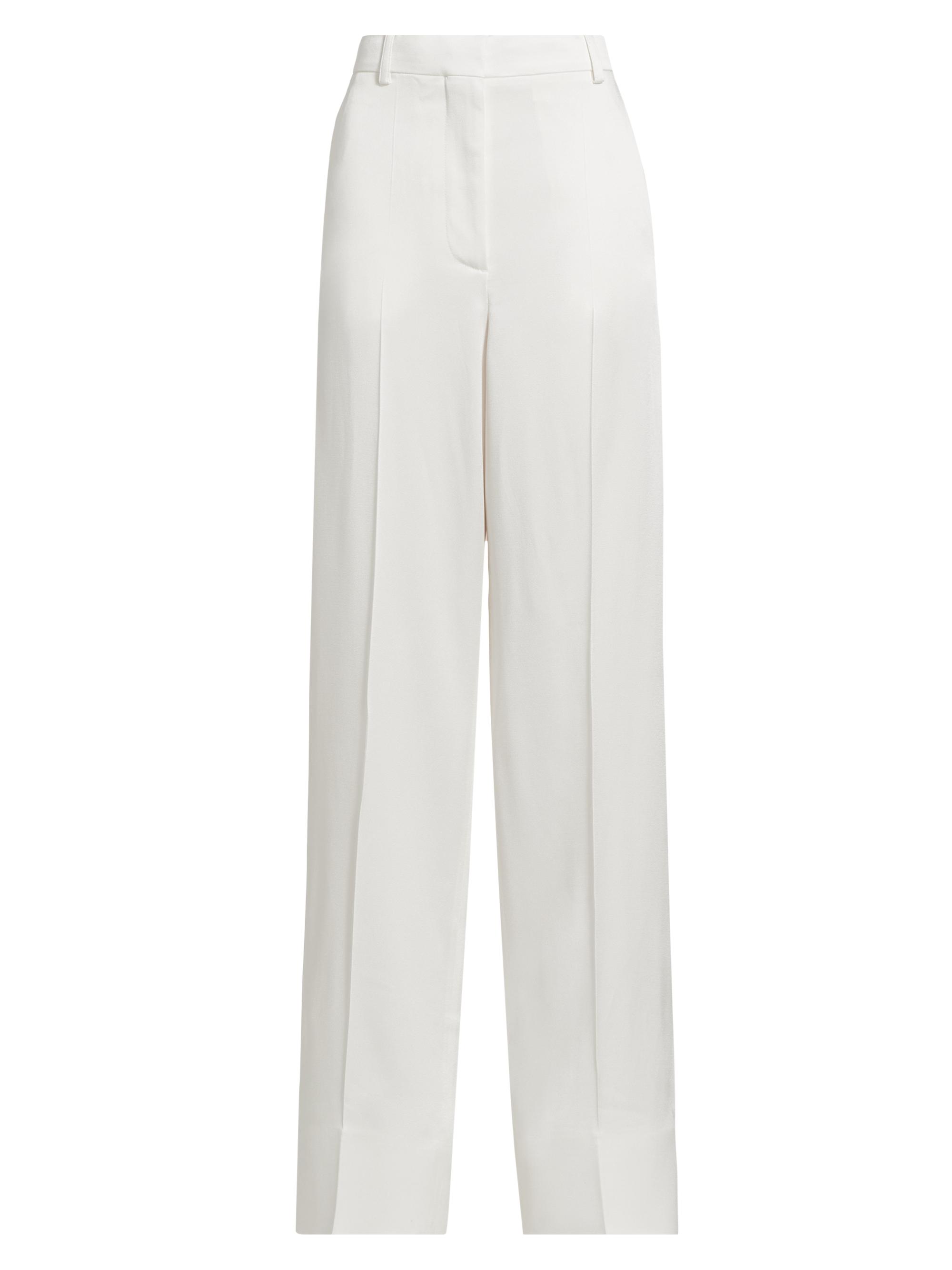 Stella McCartney Women's Loose Crease-Front Trousers - Cream