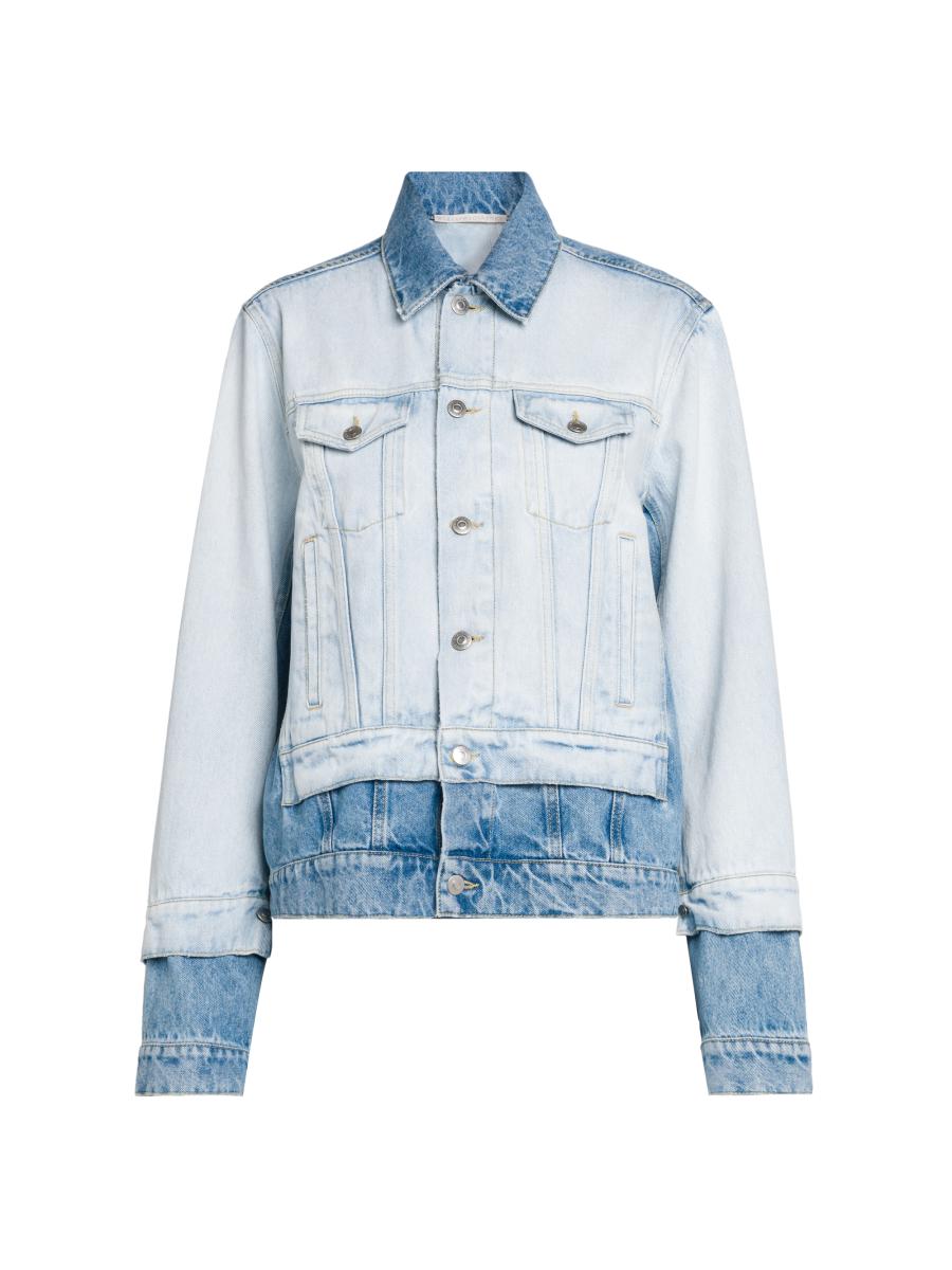 Stella McCartney Mixed Denim Jacket | Saks Fifth Avenue