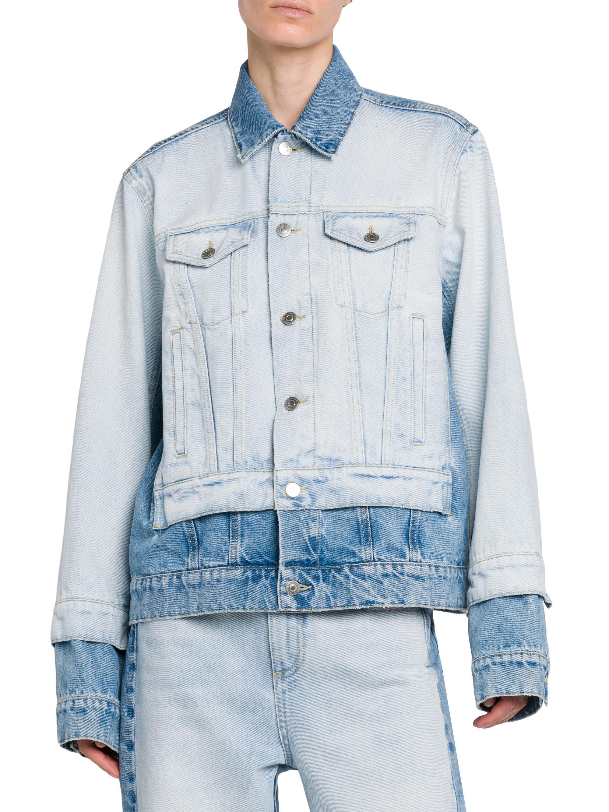 Stella McCartney Mixed Denim Jacket | Saks Fifth Avenue