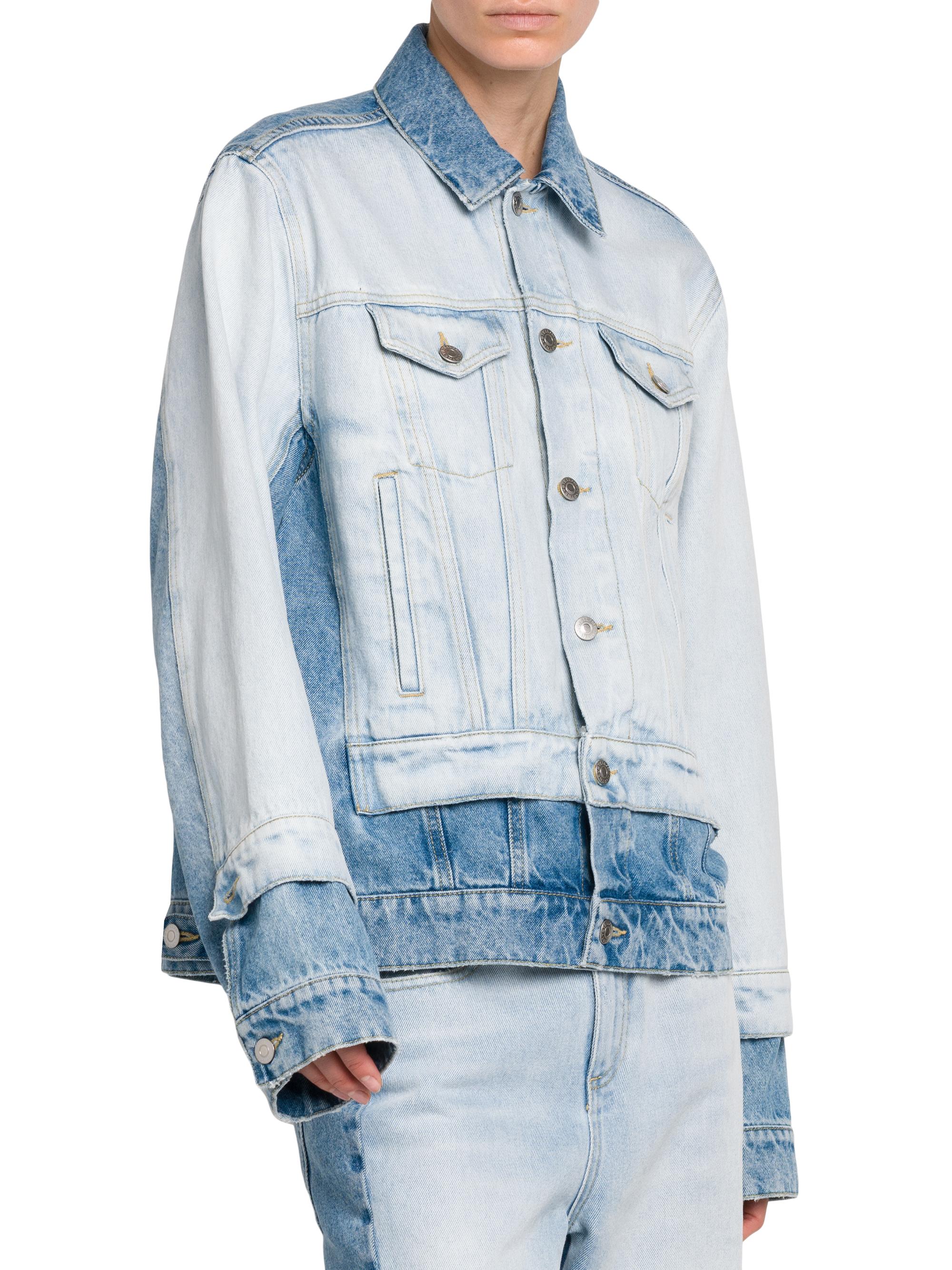 Stella McCartney Mixed Denim Jacket | Saks Fifth Avenue