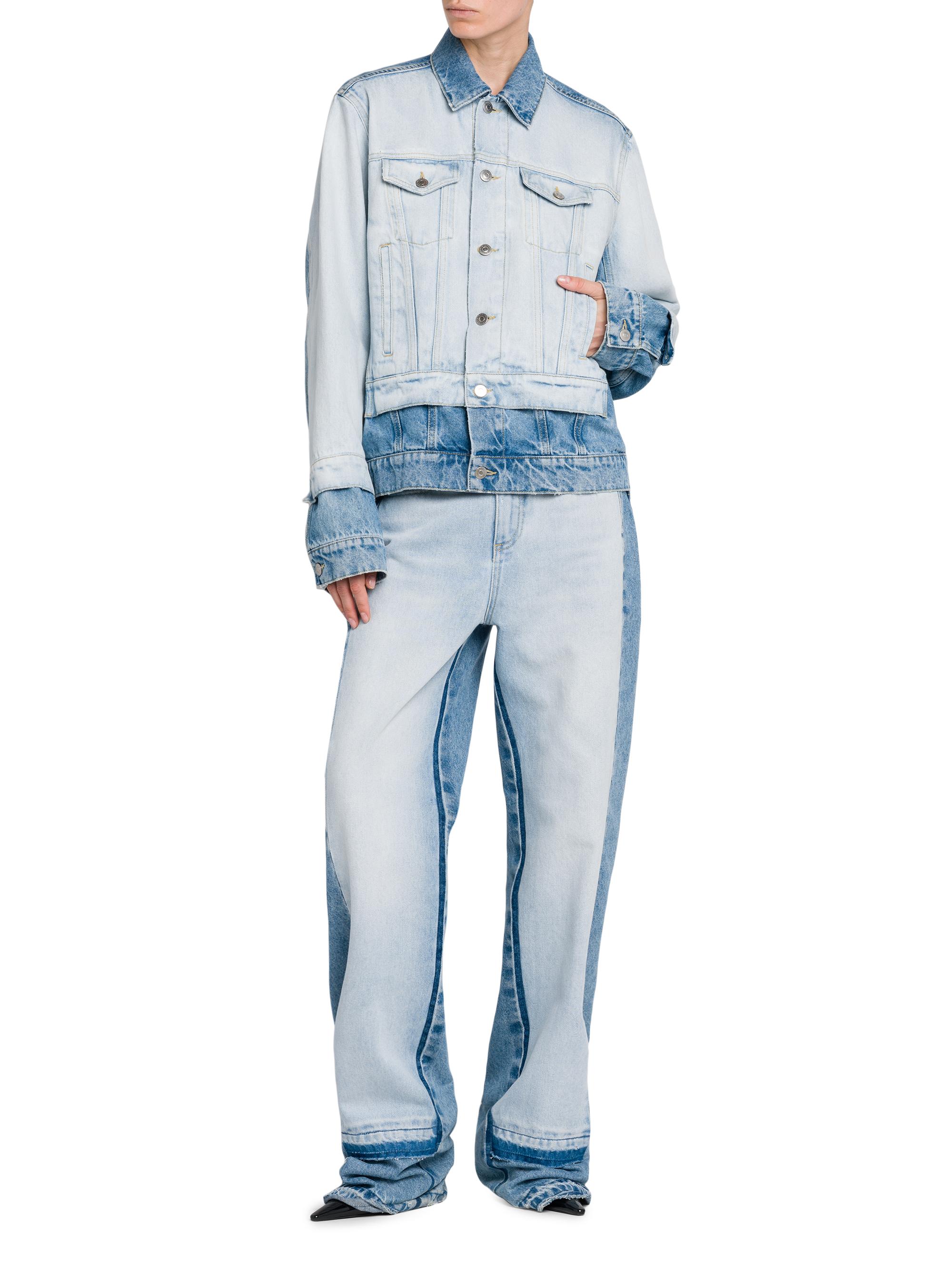 Stella McCartney Mixed Denim Jacket | Saks Fifth Avenue