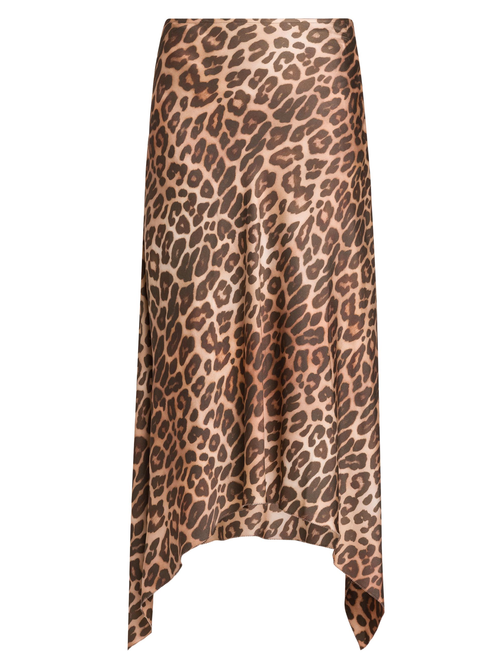 Stella McCartney Women's Leopard Flowy Skirt - Multicolor Brown
