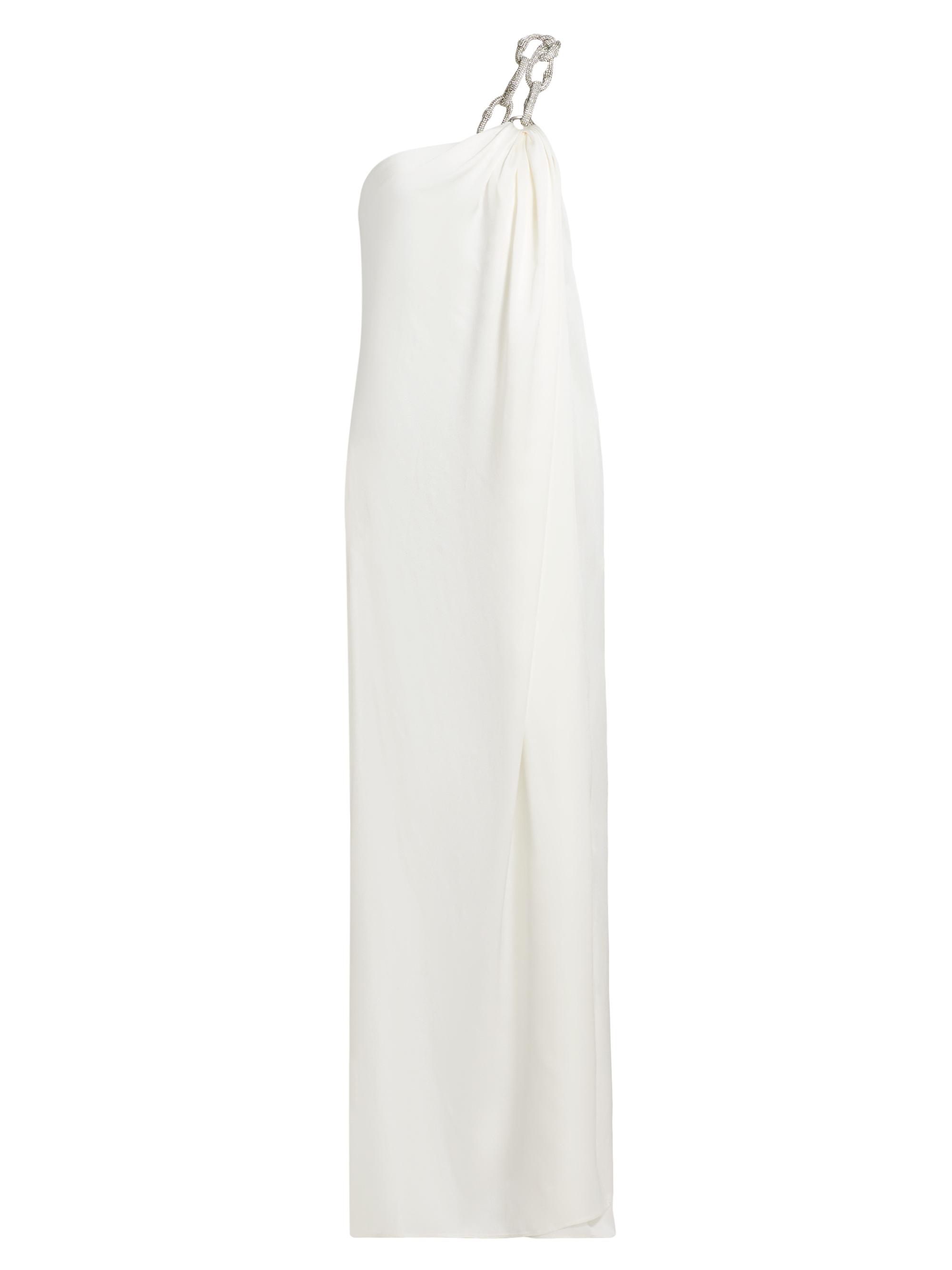 stella mccartney ワンピース STELLA MCCARTNEY Paneled lace-trimmed stretch-knit turtleneck maxi
