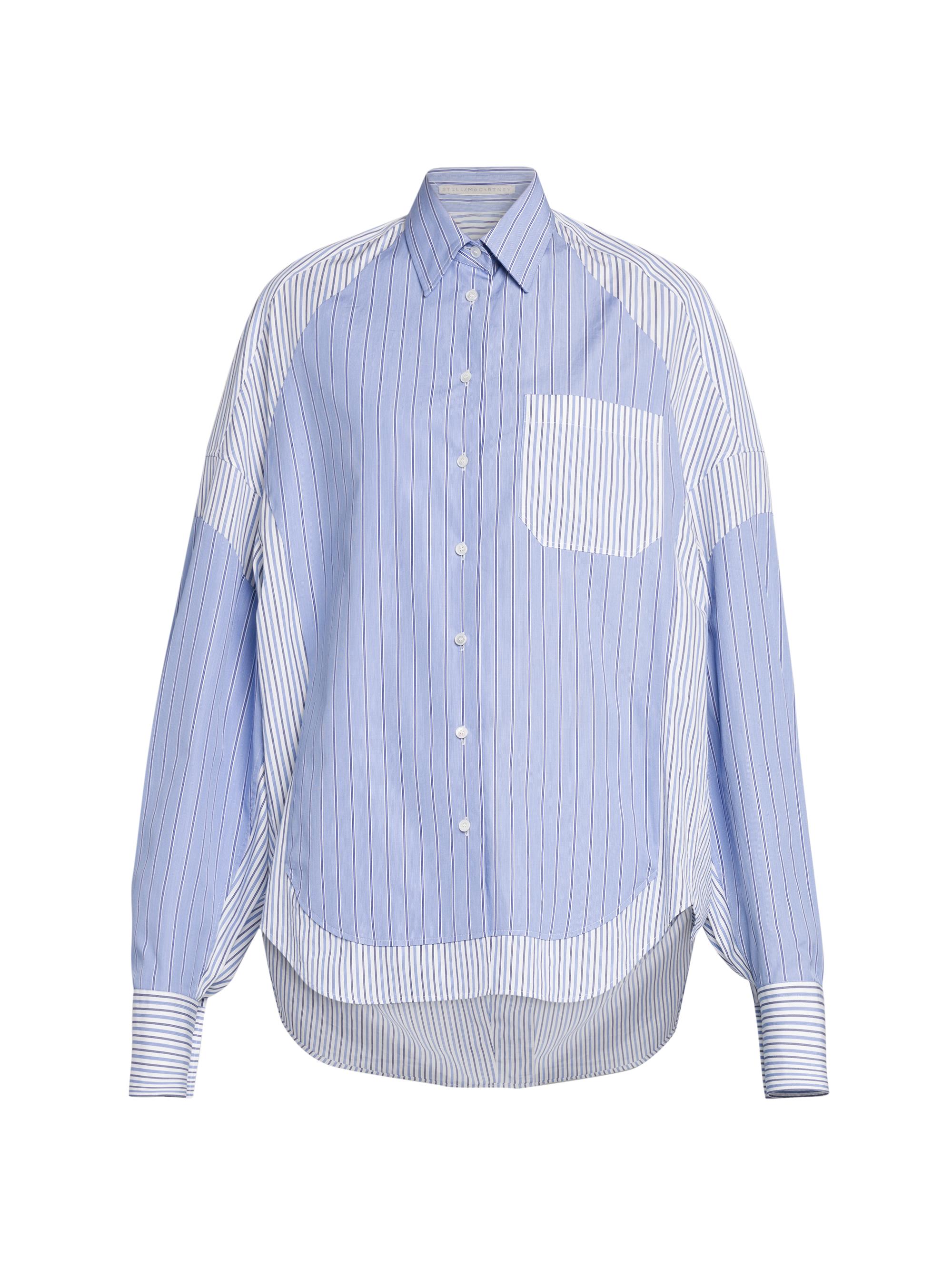 Stella McCartney Women's Mixed Stripe Shirt - Multicolor Blue