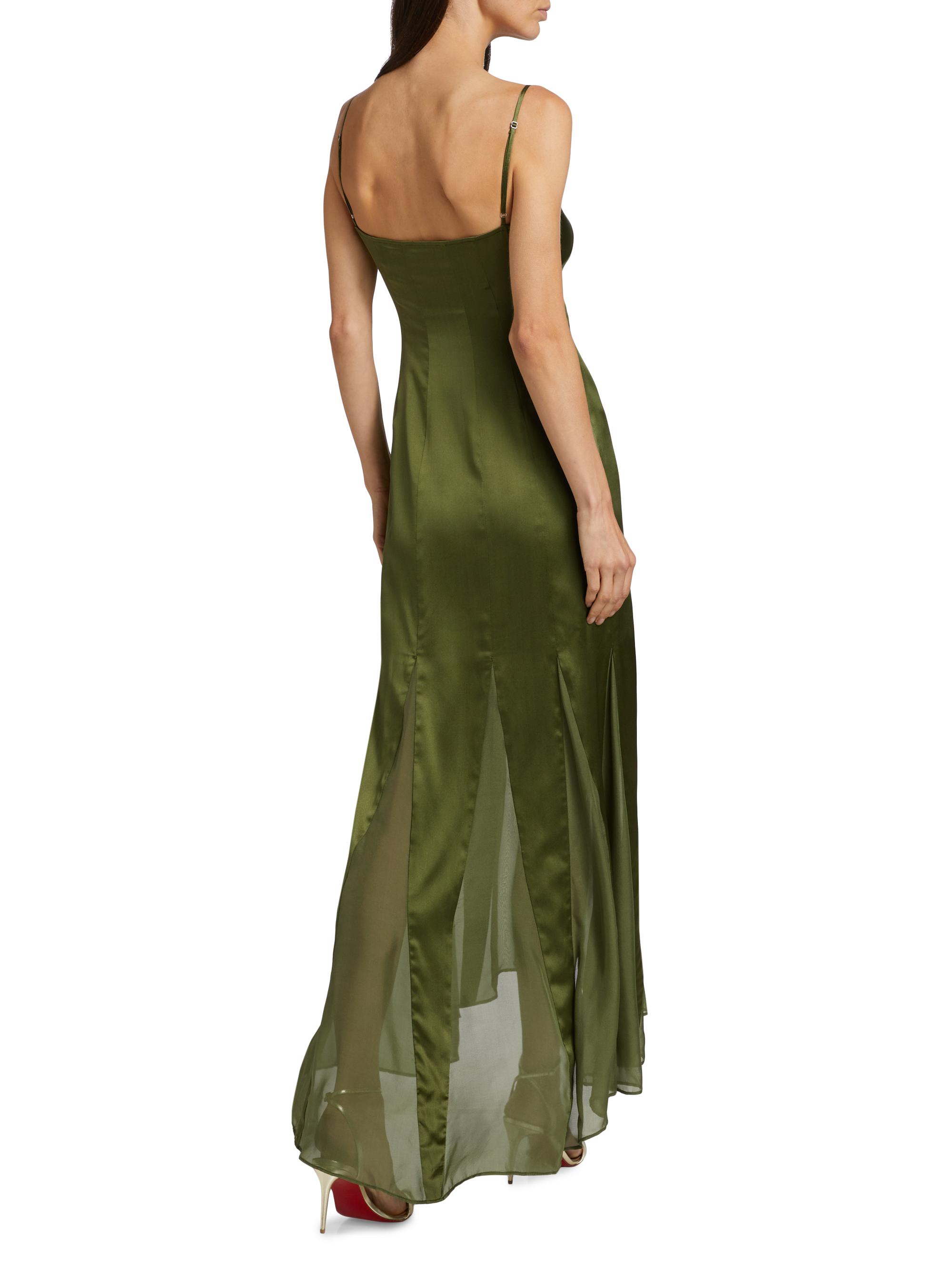 Azeeza Kaida Charmeuse & Chiffon Dress | Saks Fifth Avenue