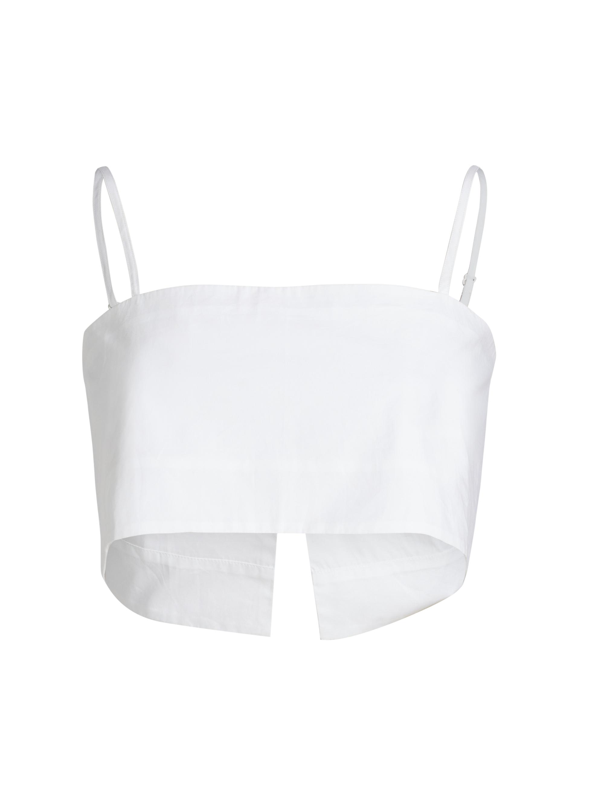 Azeeza Women's Walton Poplin Crop Top - White