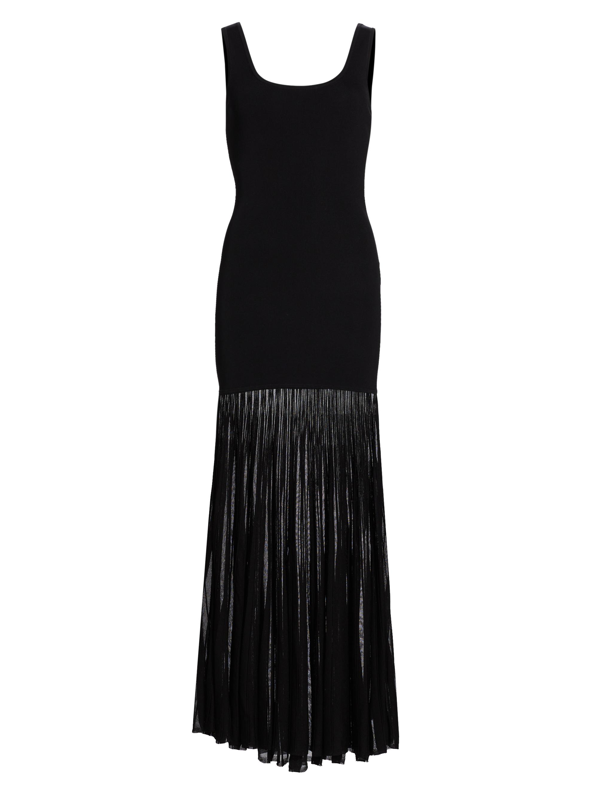 MICHAEL Michael Kors Women's Sheer Rib Sleeveless Maxi Dress - Black
