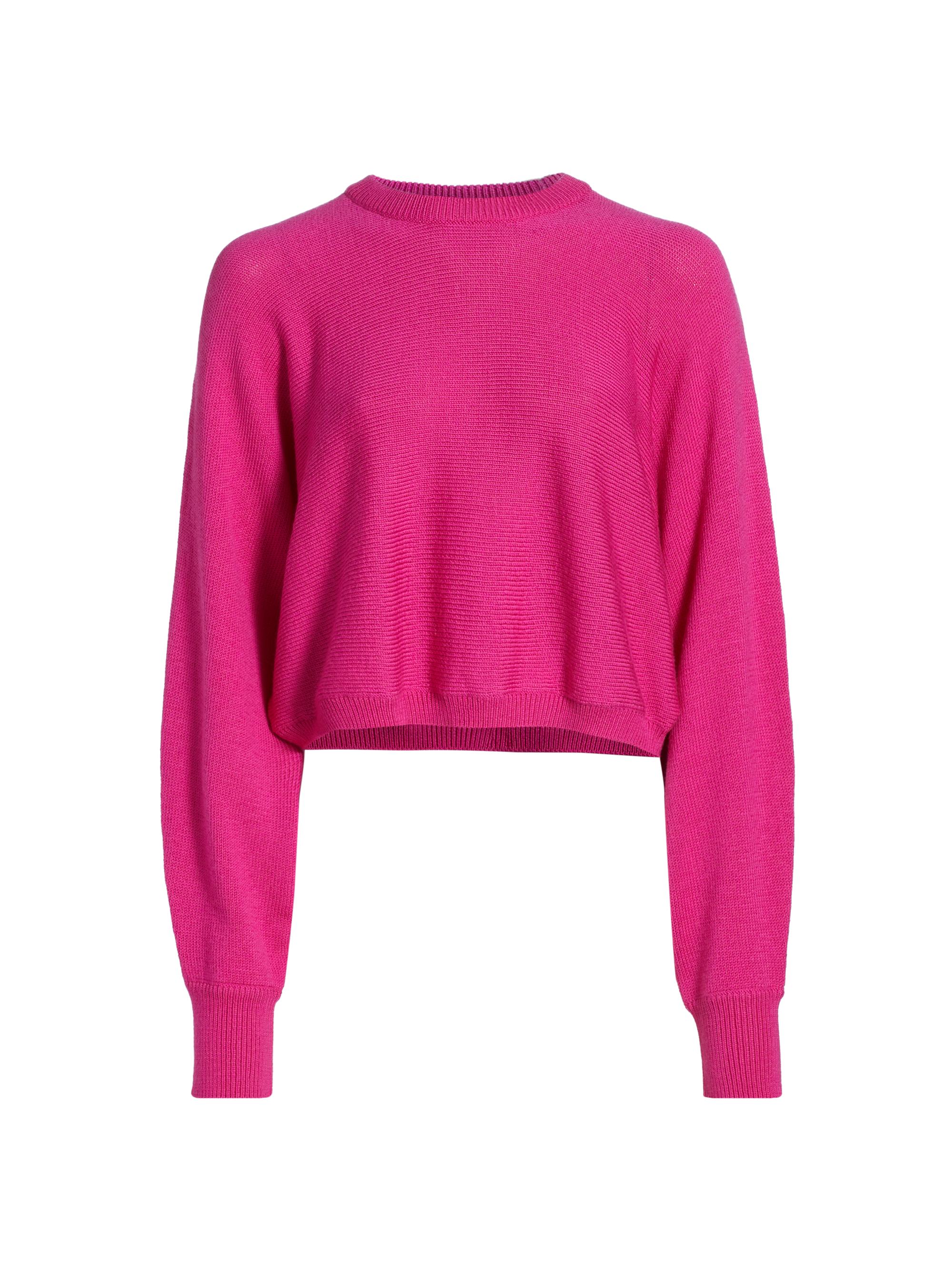 MICHAEL Michael Kors Women's Merino Wool Crewneck Sweater - Bright Wildberry