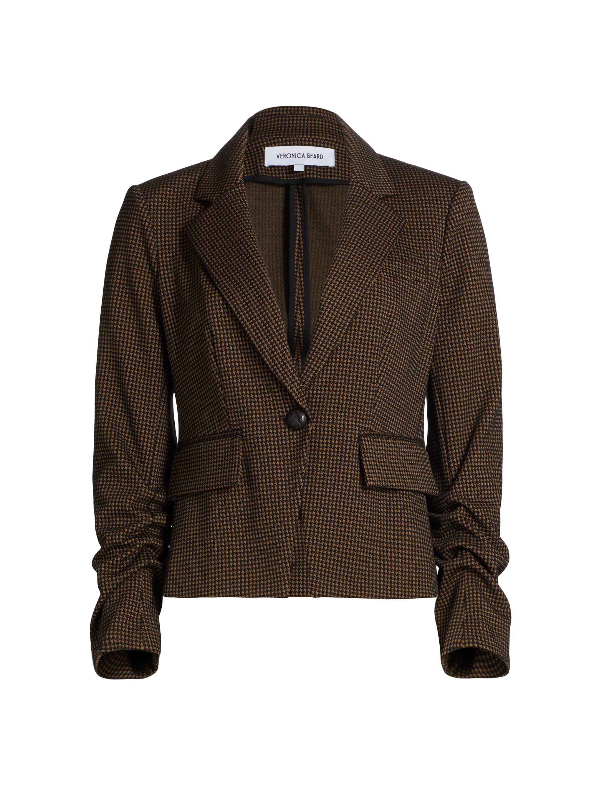Veronica Beard Women's Aaliyah Houndstooth Jacket - Acorn Black