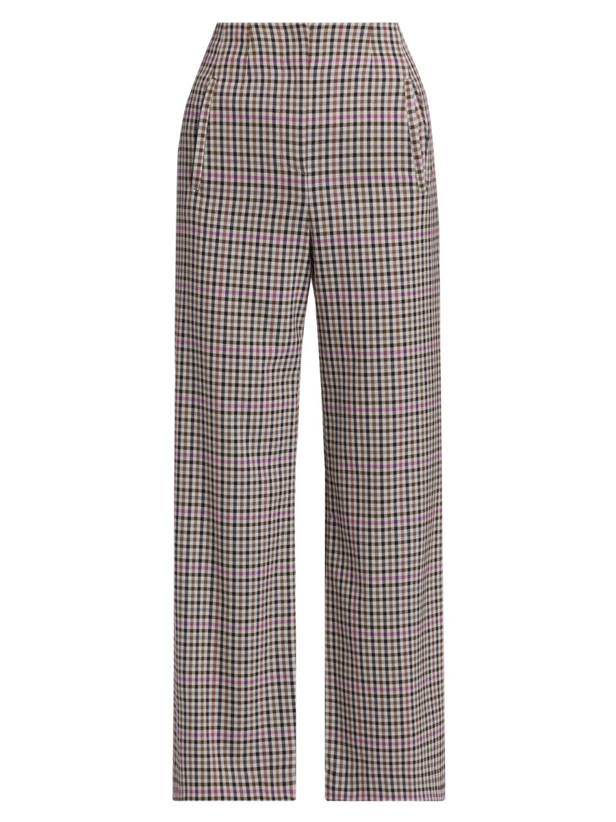 Veronica Beard Dova Check Crop Pants | Saks Fifth Avenue