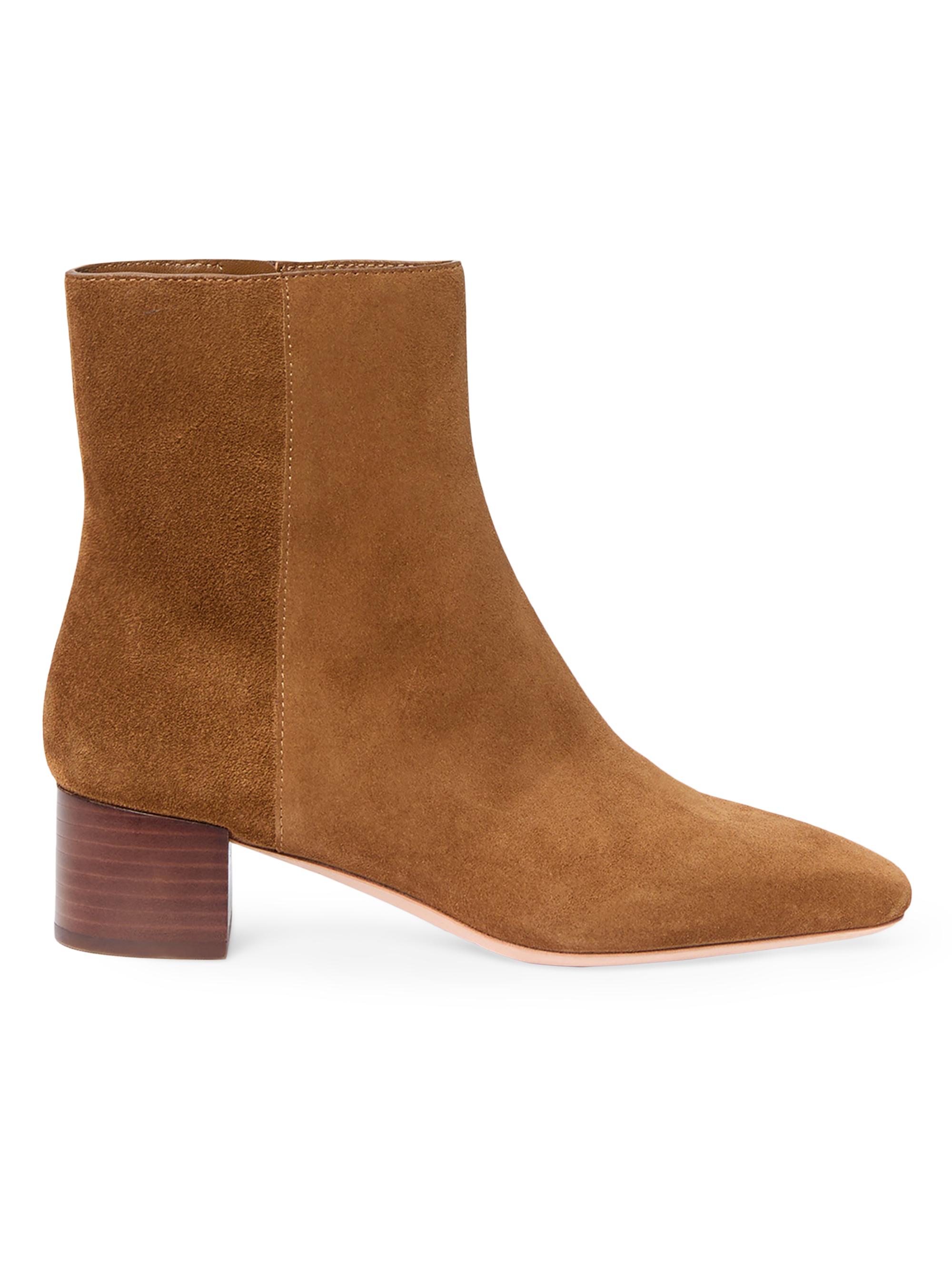 Loeffler Randall Women's Ginny 4MM Suede Ankle Boots - Cacao