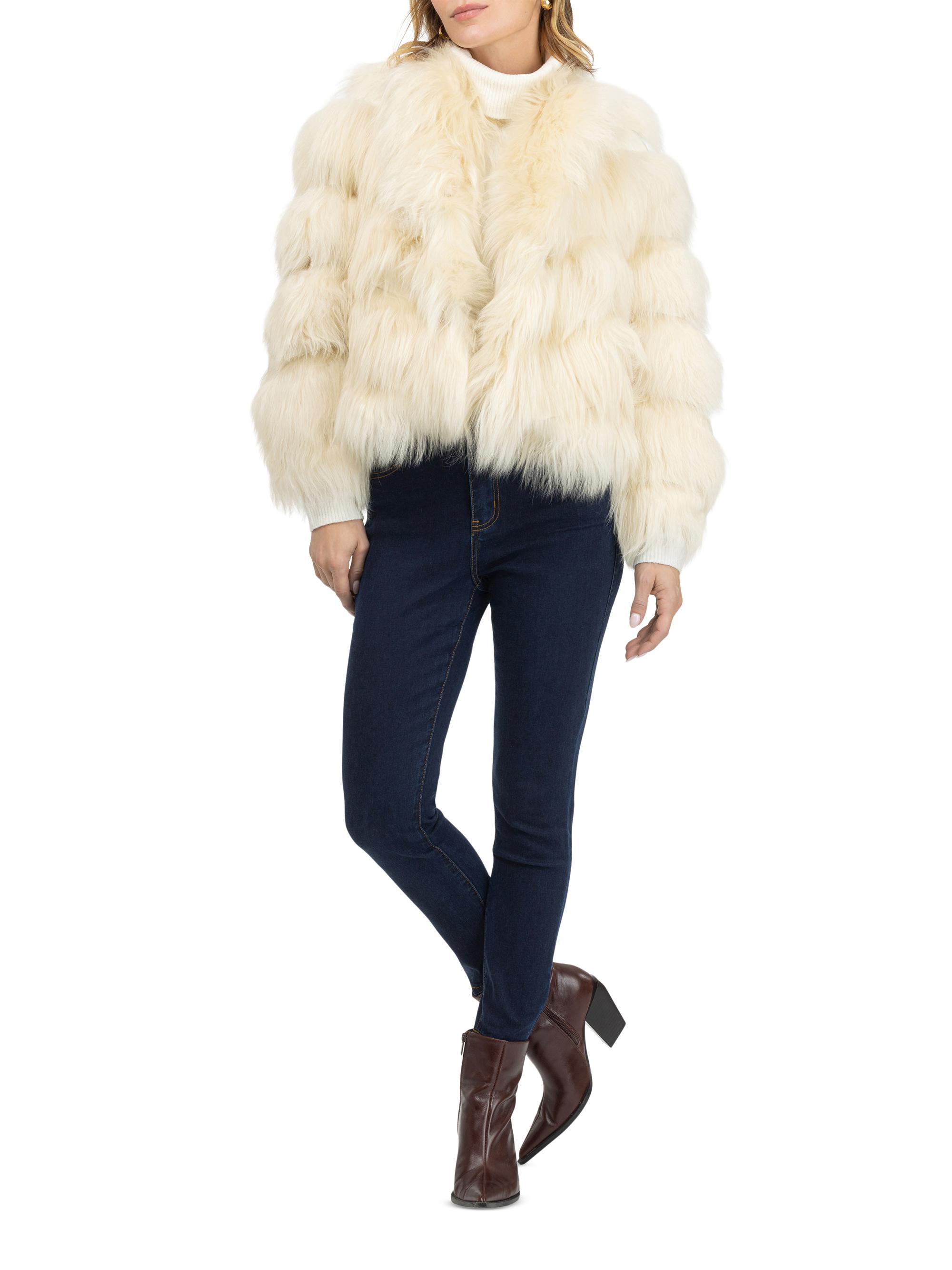 ファーフードジャケット＋GOAT ESSENCE WIDE SLACKS Gorski Select Cashmere Goat Diagonal Parka Coat | Saks Fifth Avenue