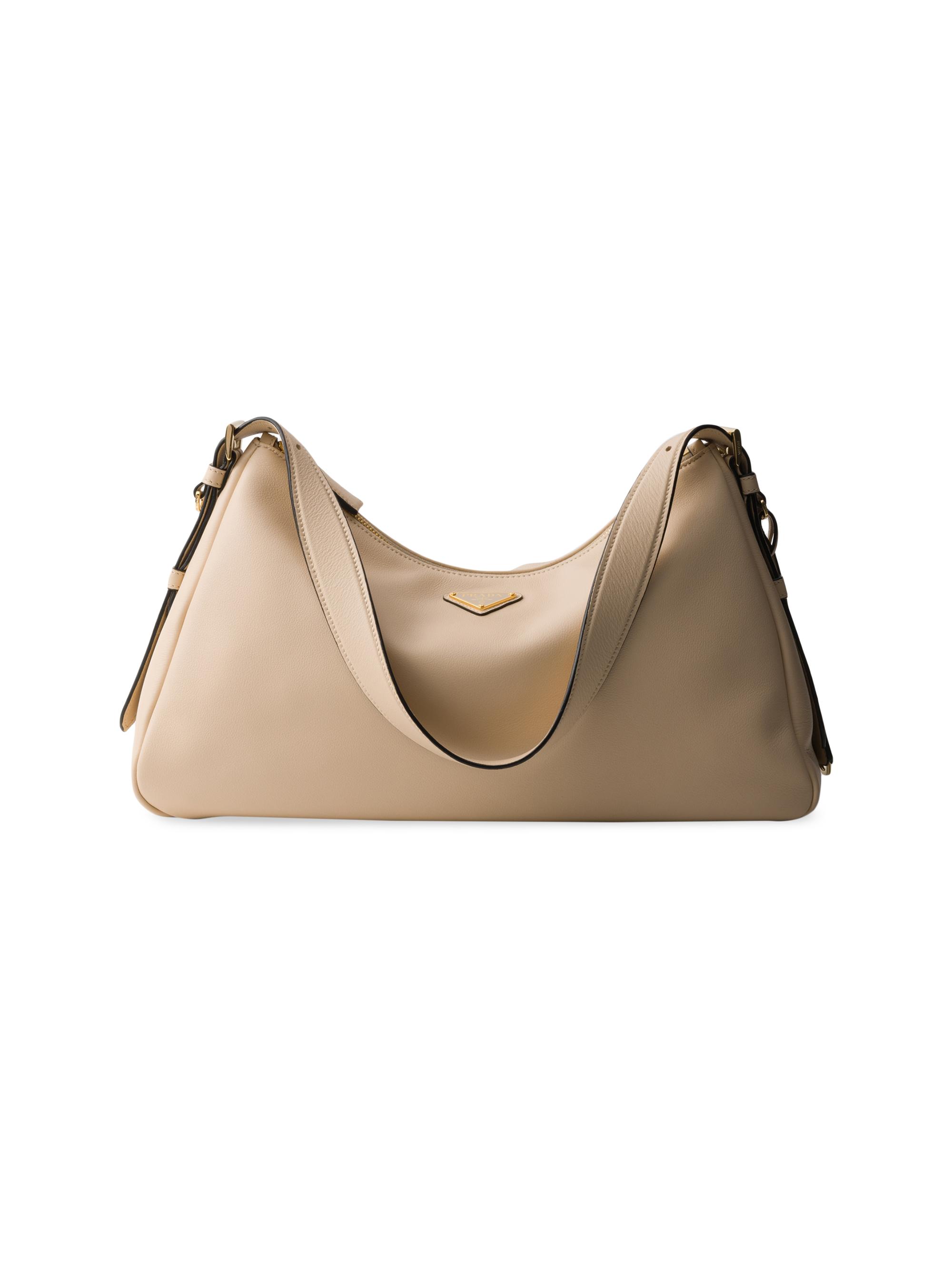 Big size／side gather bag／beige Victoria Clutch Bag In Sesame Leather – Victoria Beckham Inc