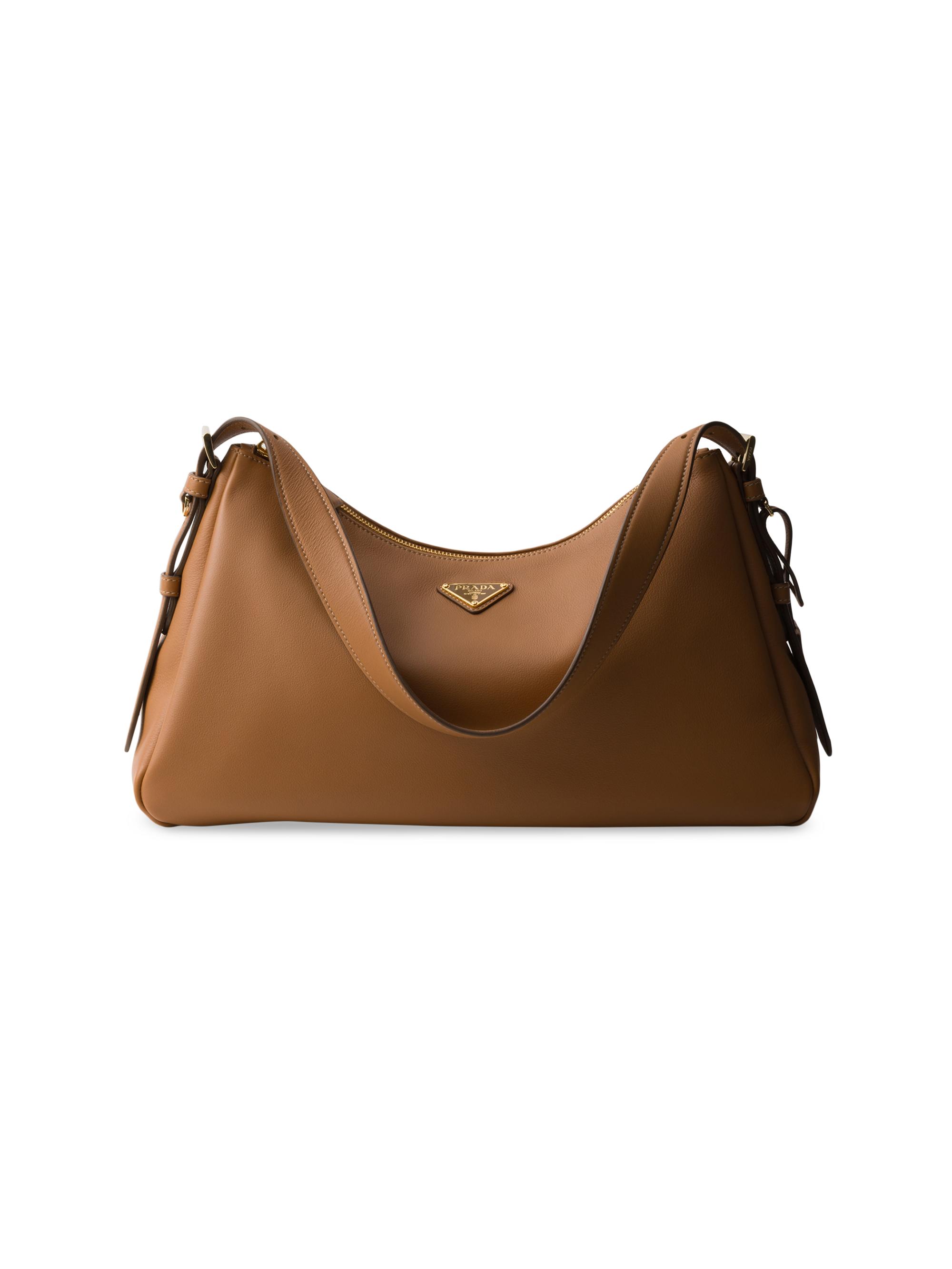 Prada Women's  Aimée  Leather Shoulder Bag - Brown