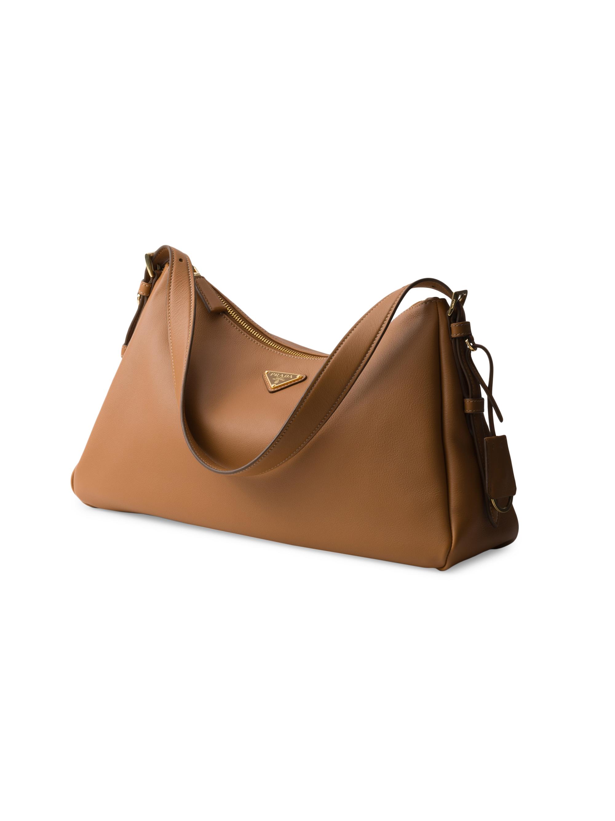 Prada Women's  Aimée  Leather Shoulder Bag - Brown | Thumbnail 2