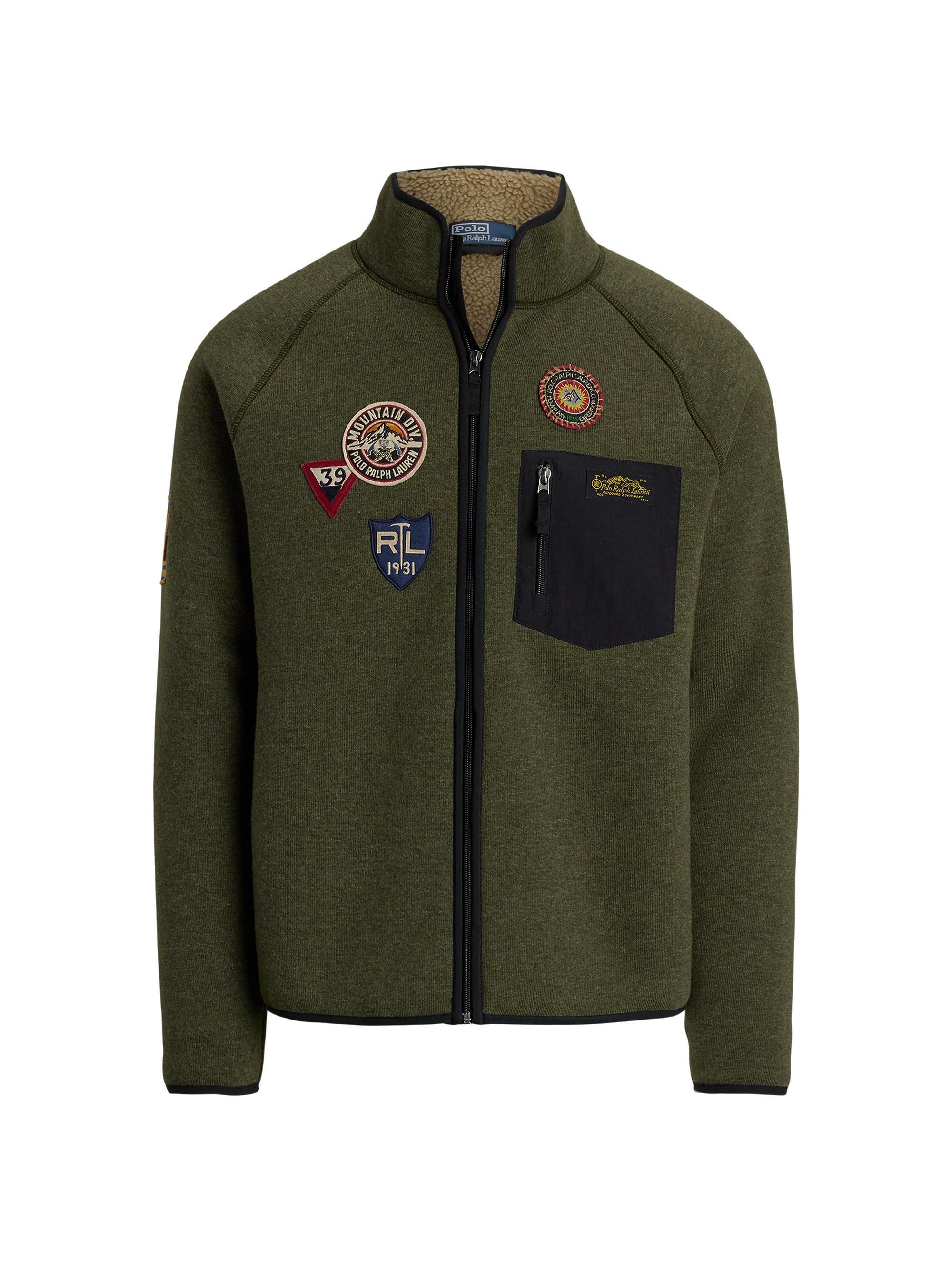 Polo Ralph Lauren Men's Patchwork Fleece Jacket - Alpine Heather