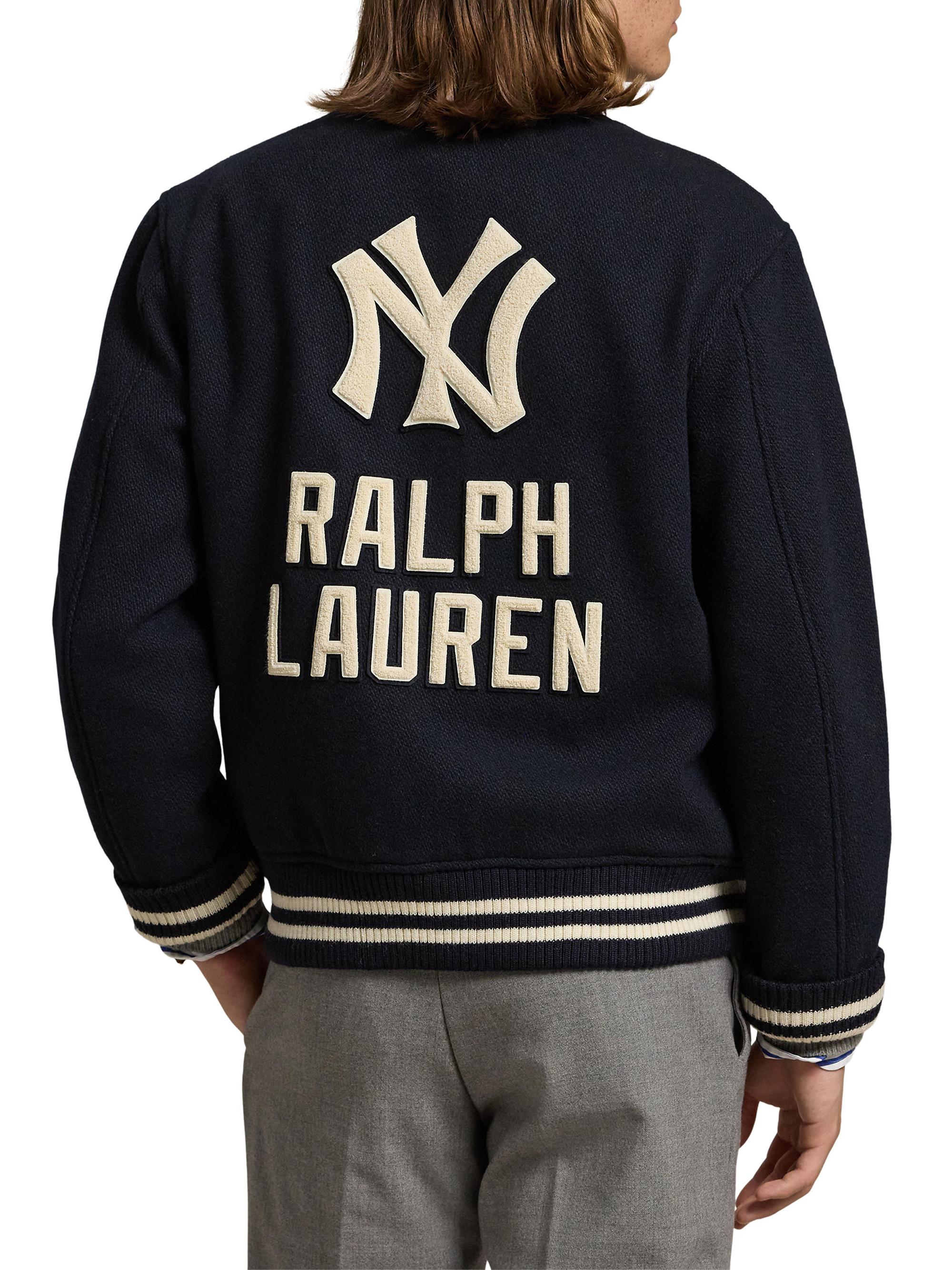 Polo Ralph Lauren Yankee Wool-Blend Bomber Jacket | Saks Fifth Avenue