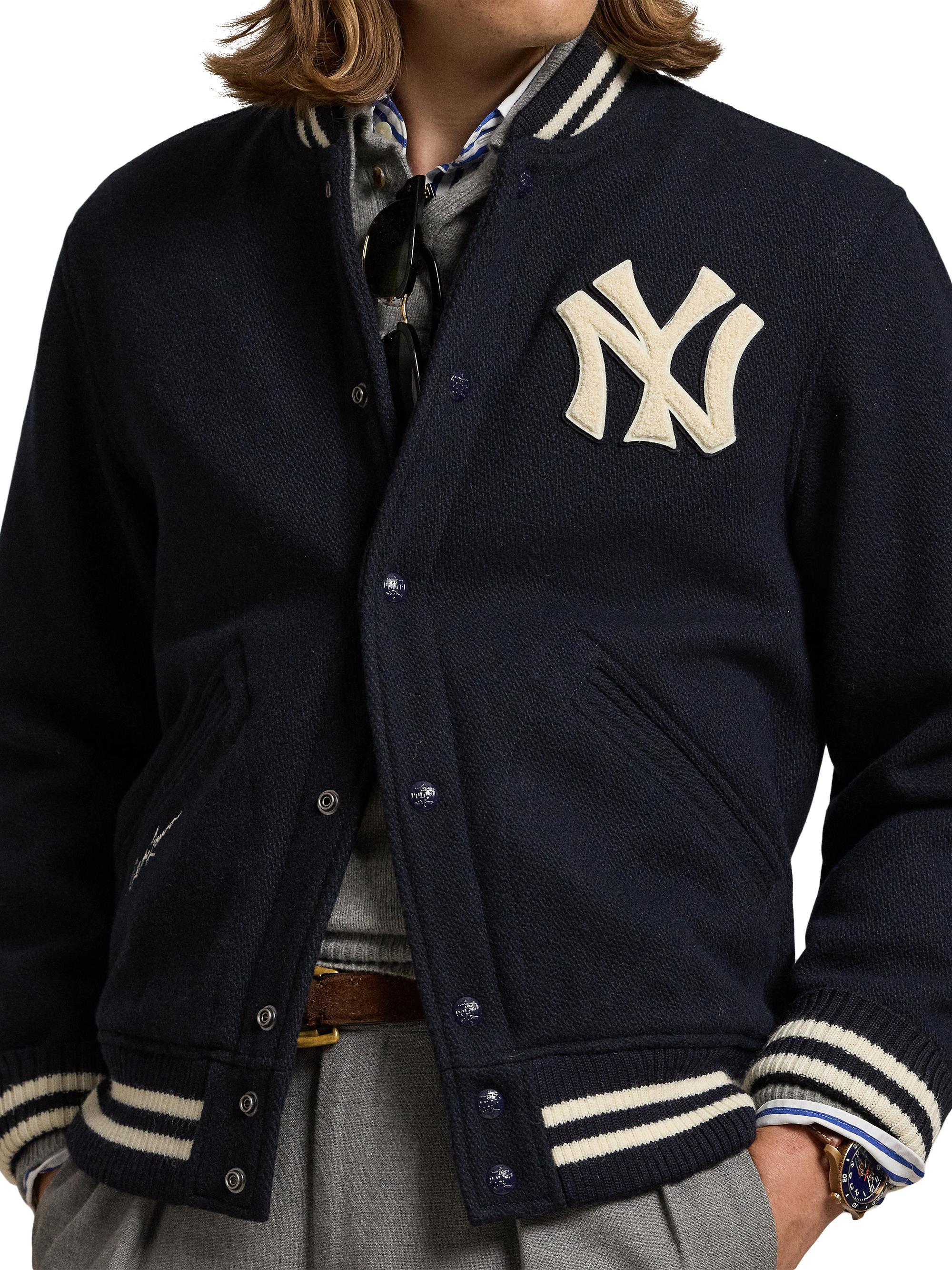 Polo Ralph Lauren Yankee Wool-Blend Bomber Jacket | Saks Fifth Avenue