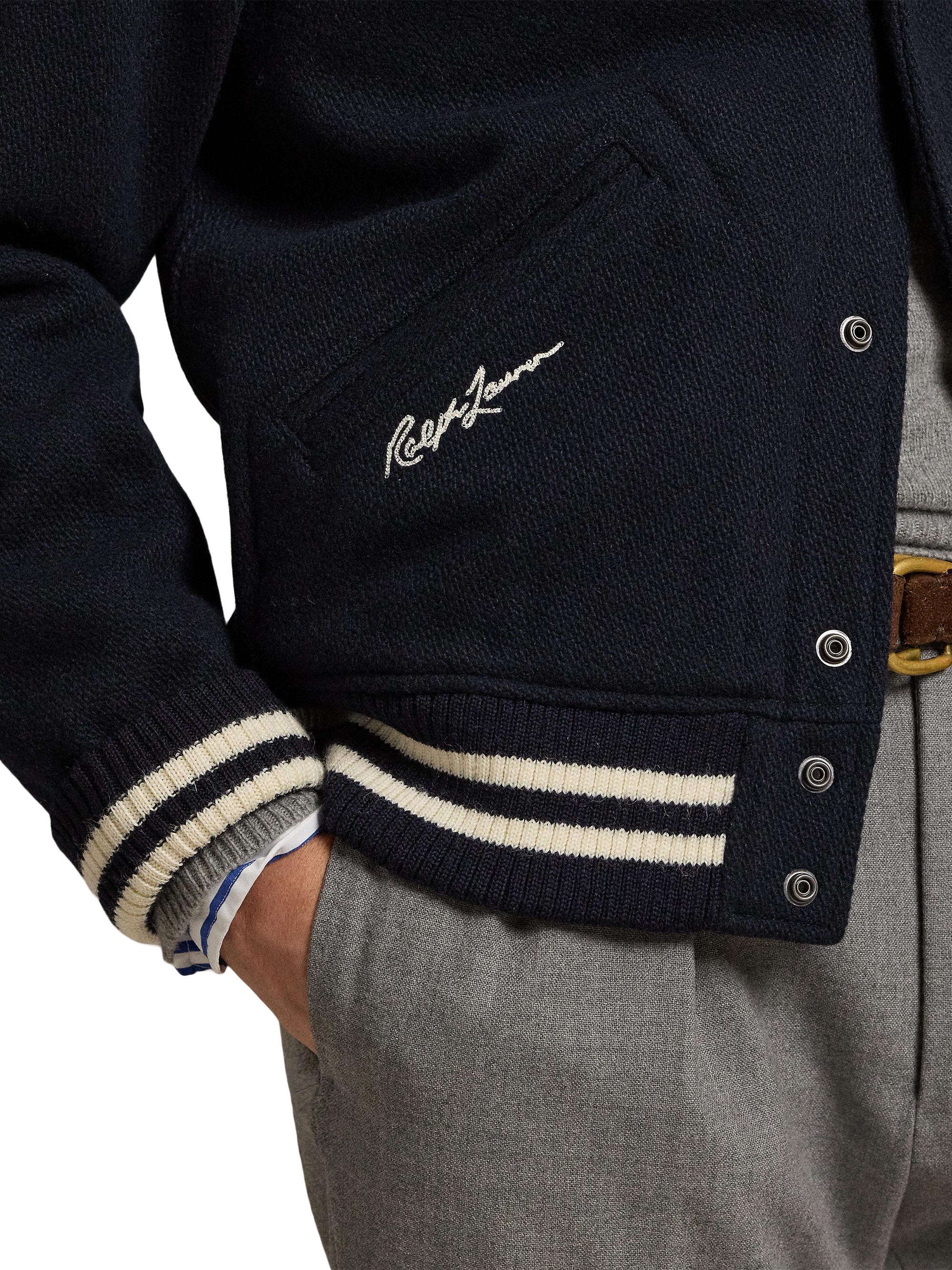 Polo Ralph Lauren Yankee Wool-Blend Bomber Jacket | Saks Fifth Avenue