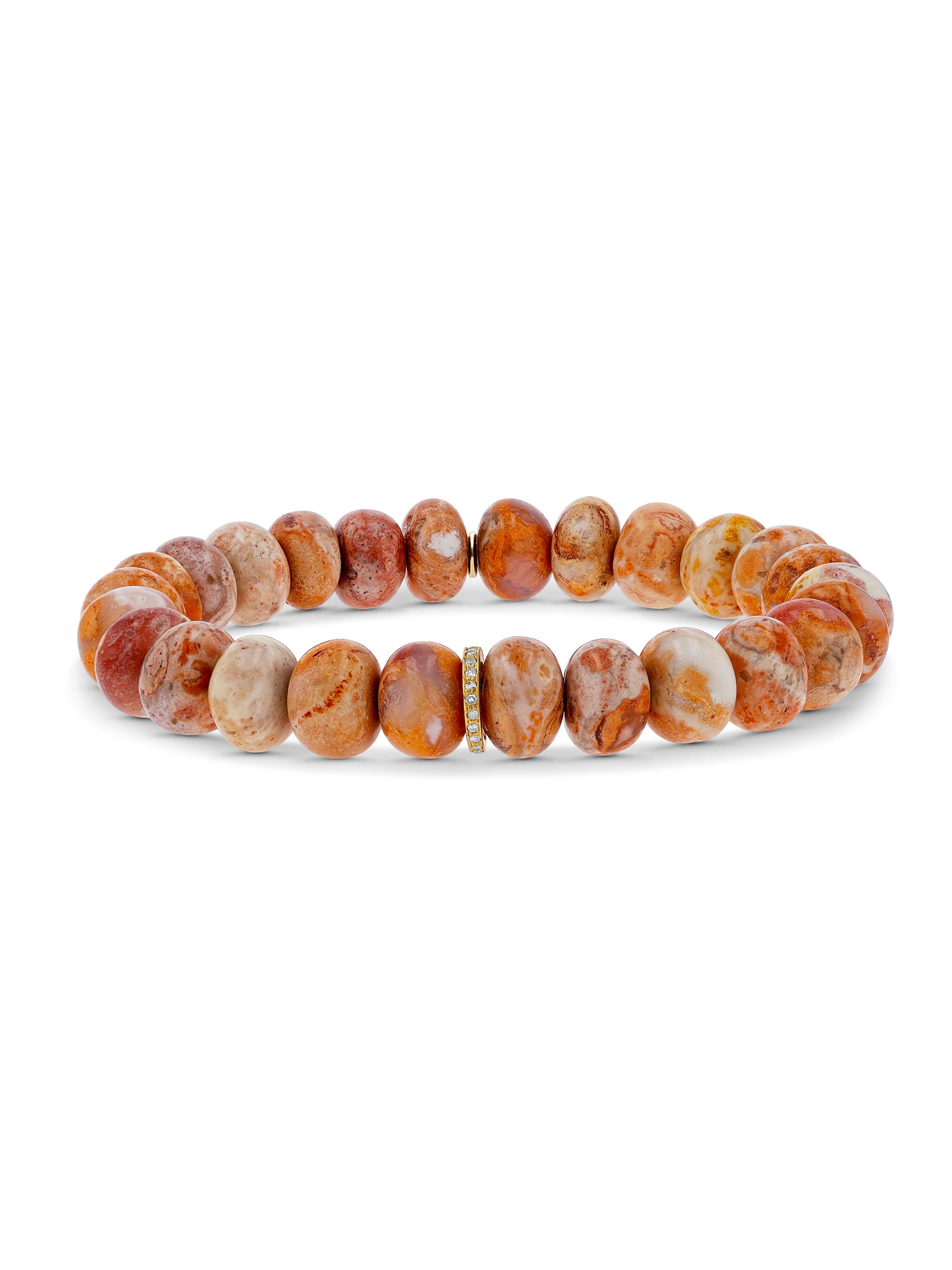Sheryl Lowe Women's 14K Yellow Gold, Mexican Fire Opal & 0.09 TCW Diamond Bracelet - Yellow Gold