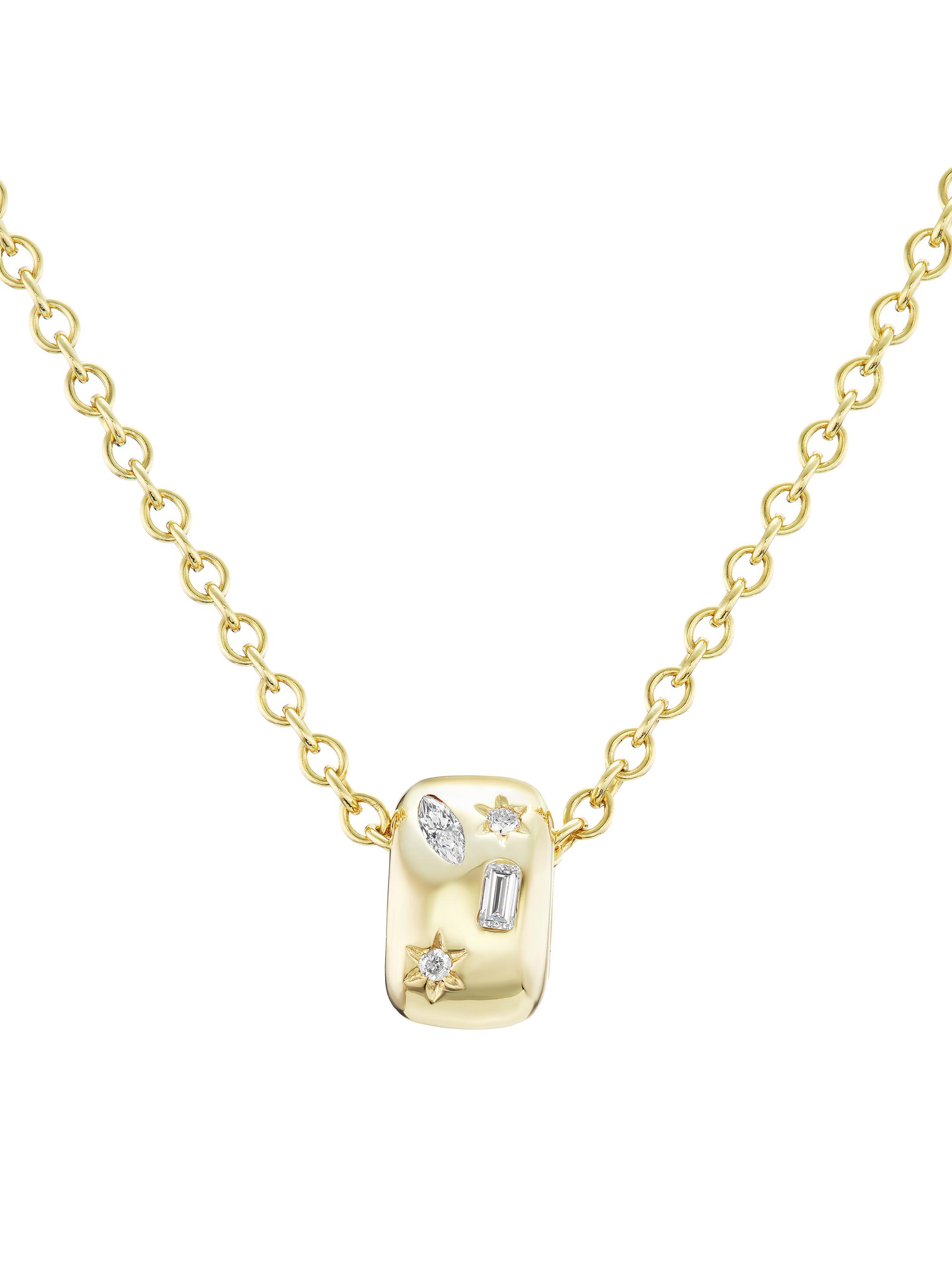 Sheryl Lowe Women's 14K Yellow Gold & 0.18 TCW Diamond Pendant Necklace - Yellow Gold