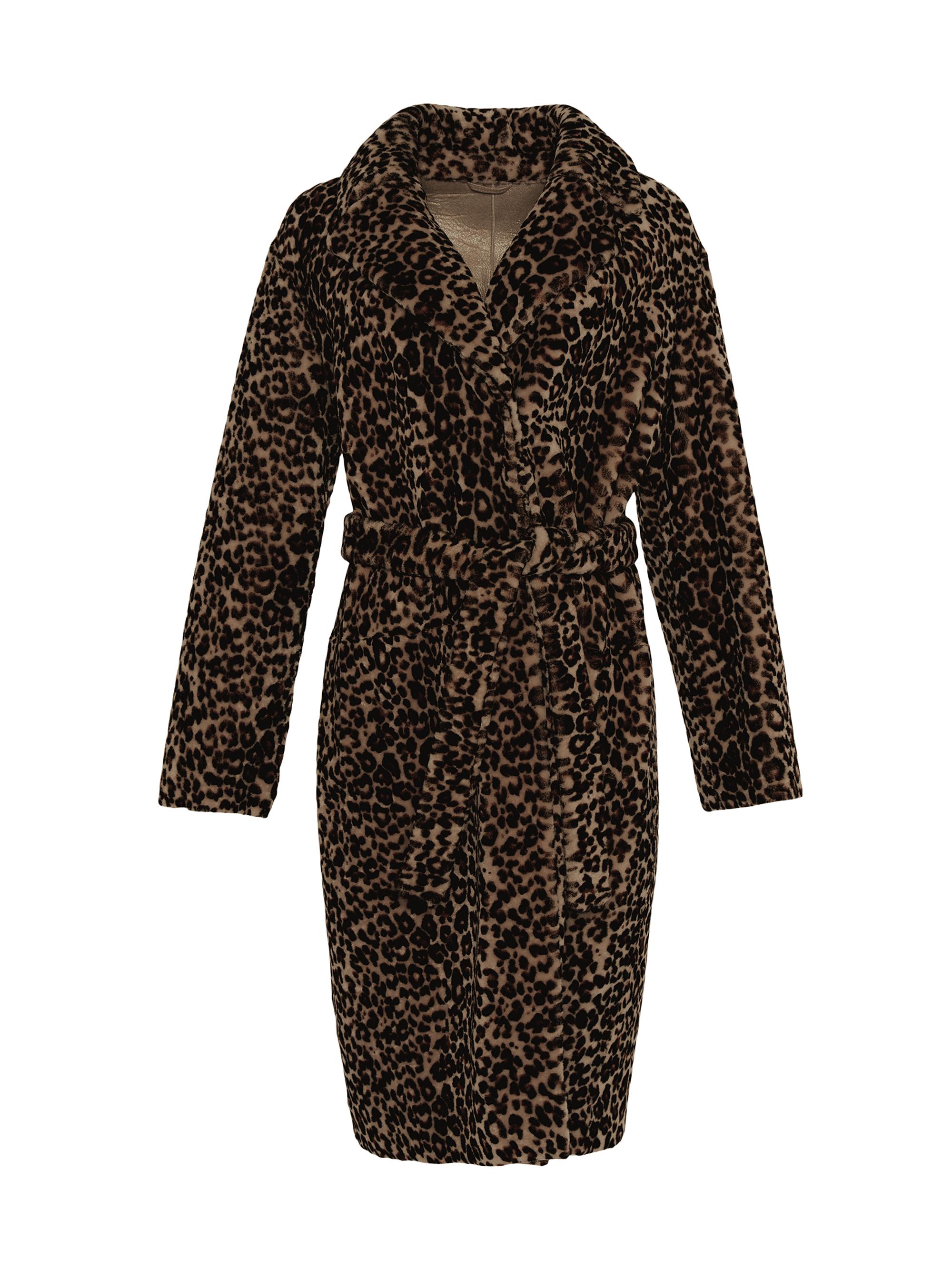 Gorski Women's Select Shearling Lamb Short Coat - Leopard
