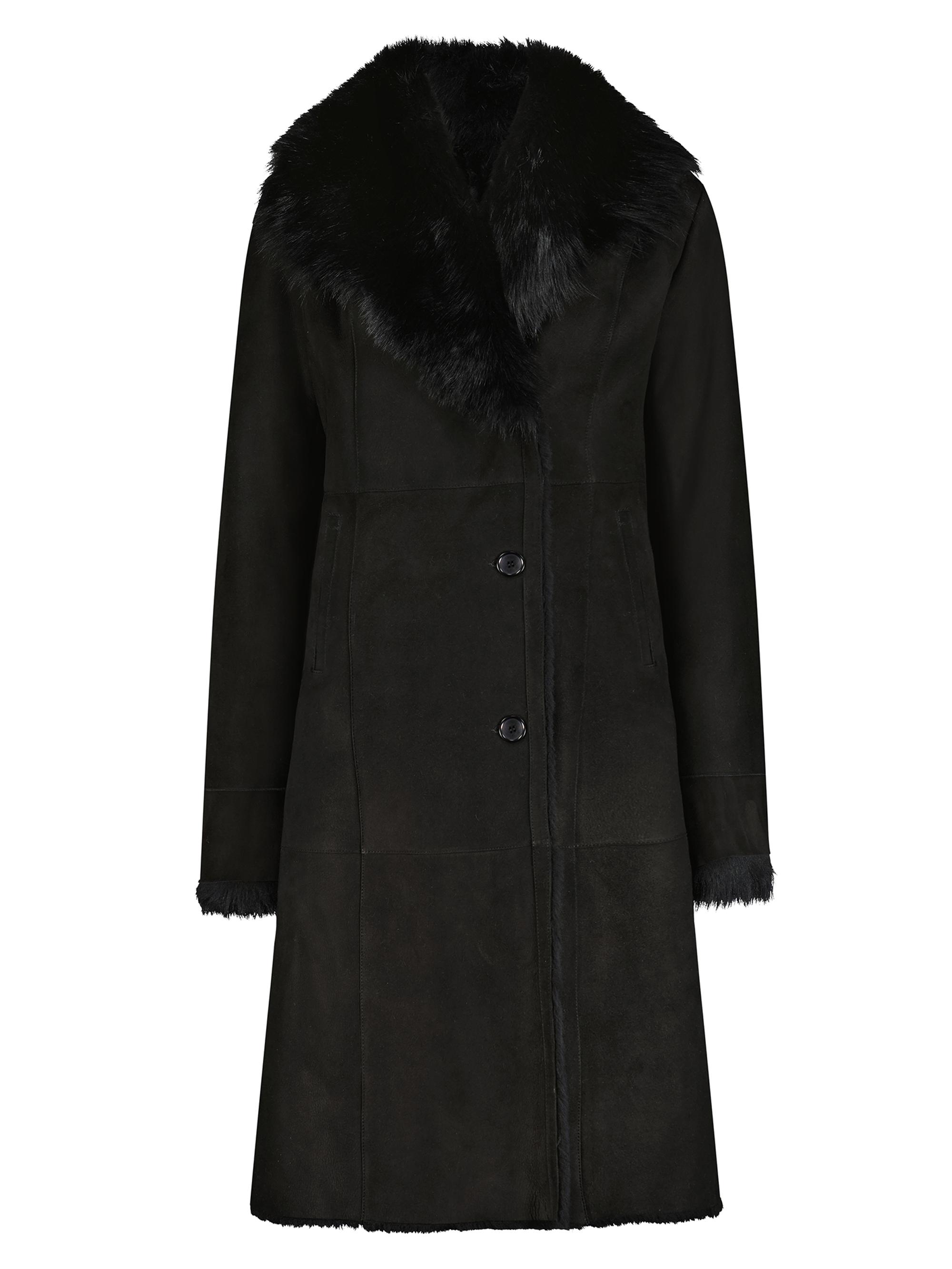 Gorski Women's Select Shearling Lamb Short Coat - Black
