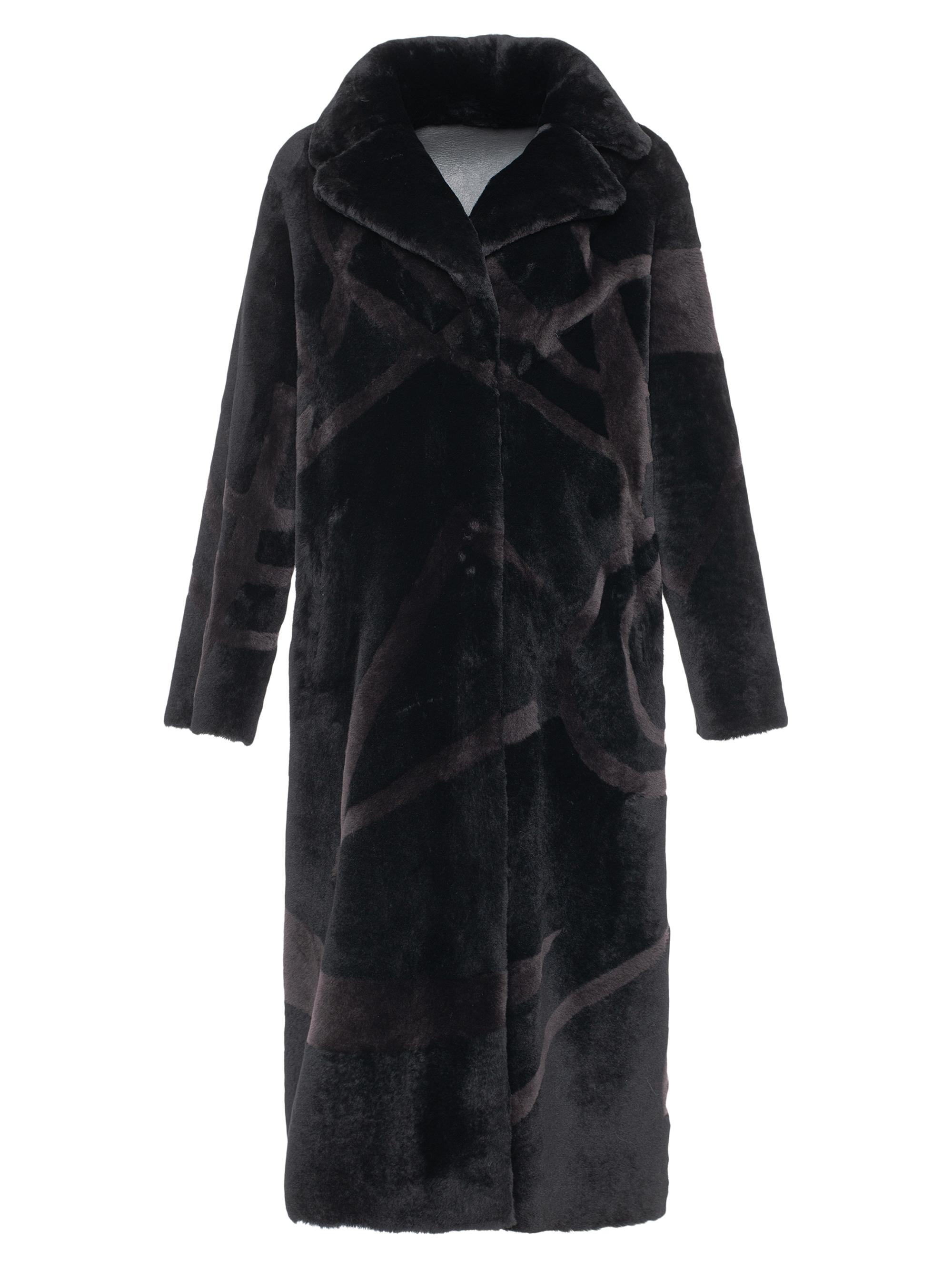 Gorski Merino Shearling Lamb Coat with Intarsia | Saks Fifth Avenue