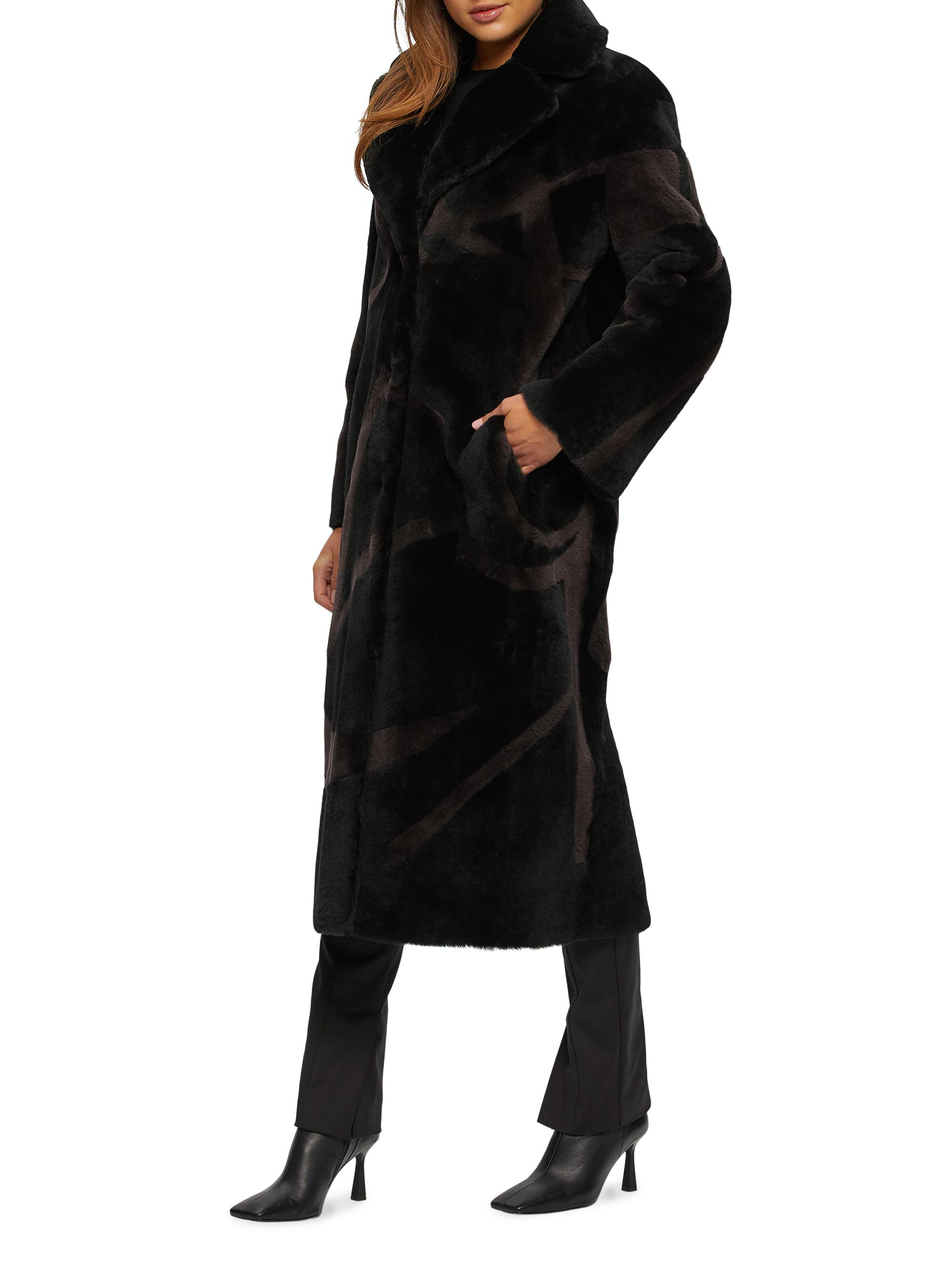 Gorski Merino Shearling Lamb Coat with Intarsia | Saks Fifth Avenue