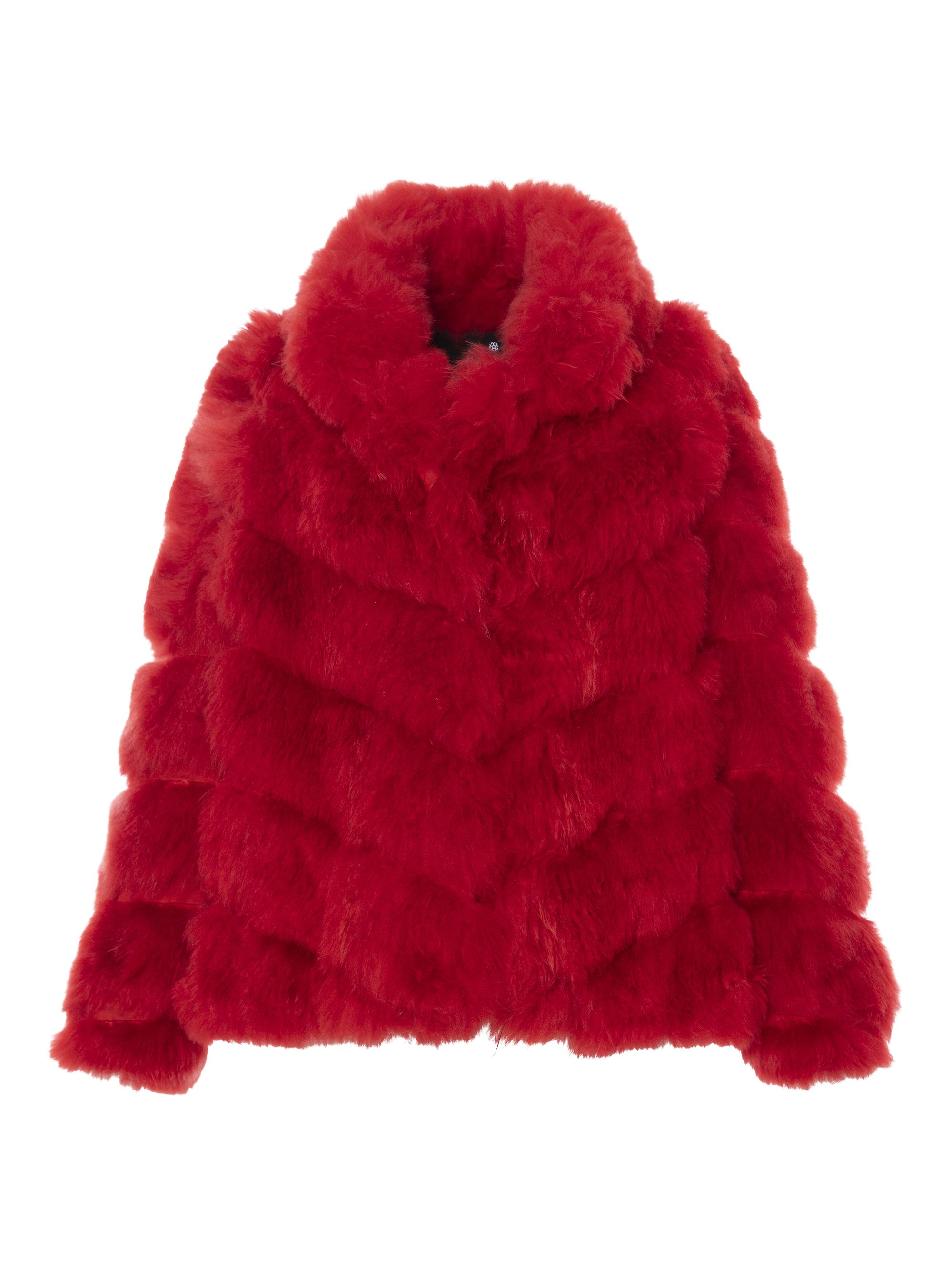 Gorski Women's Select Cashmere Goat Diagonal Jacket - Red