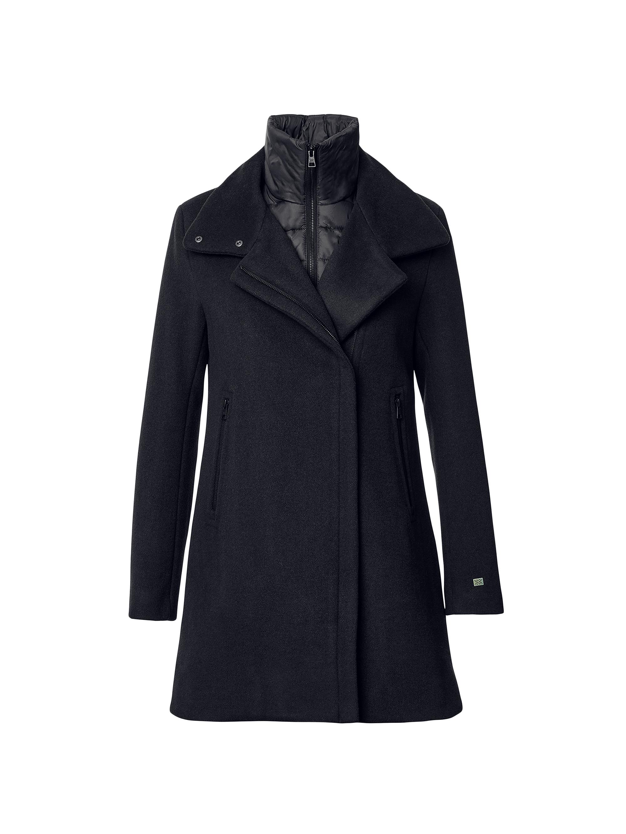 Soia & Kyo Women's Abbi Wool Straight-Fit Coat - Black