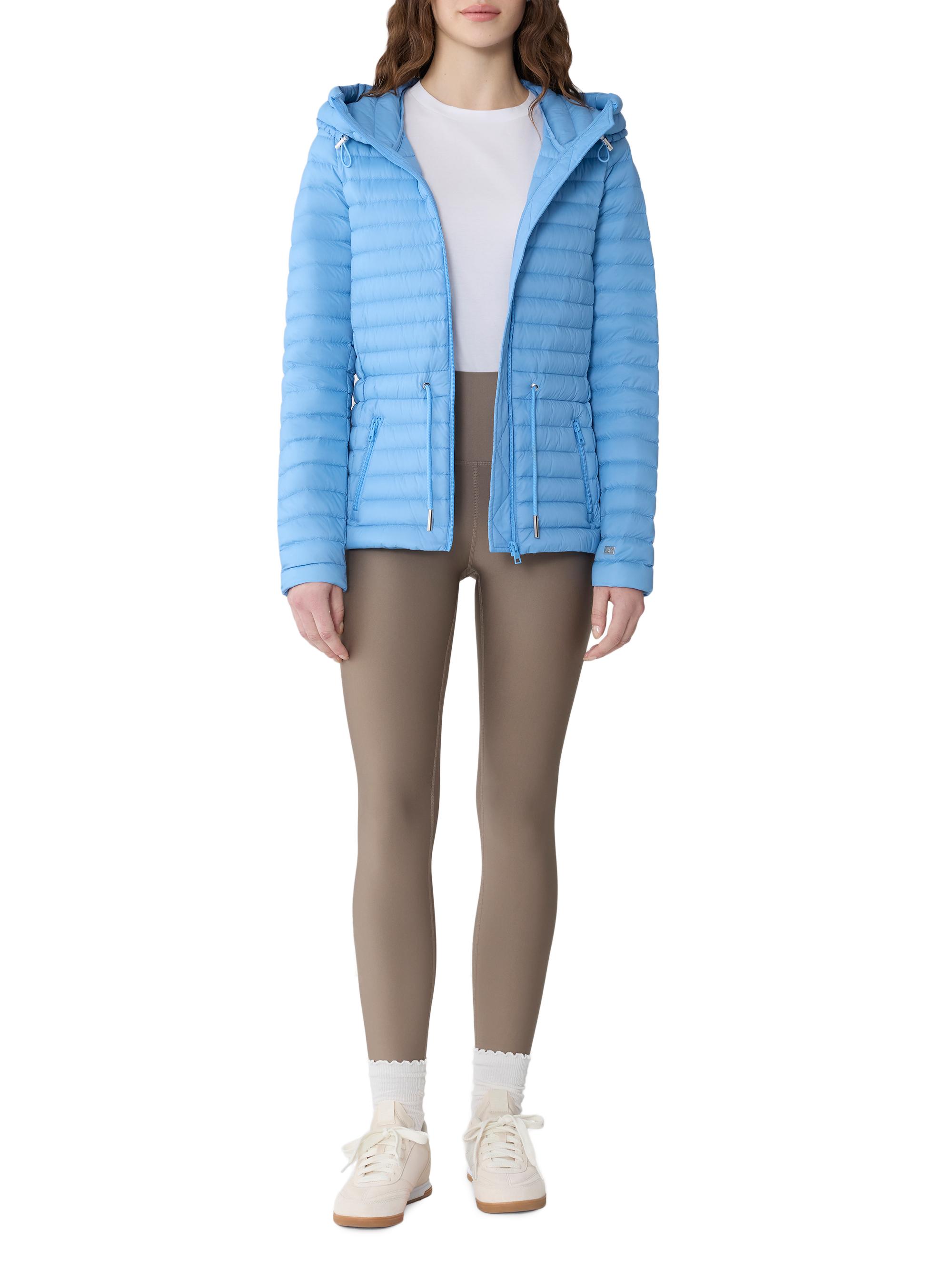 Soia & Kyo Women's Ayleen Lightweight Hooded Puffer Jacket - Black