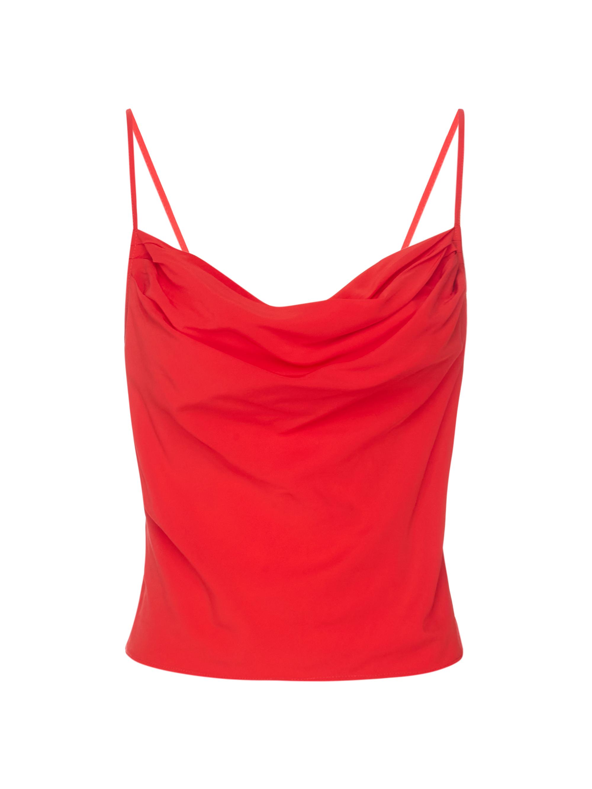 Good American Women's Chiffon Bias Top - Grenadine