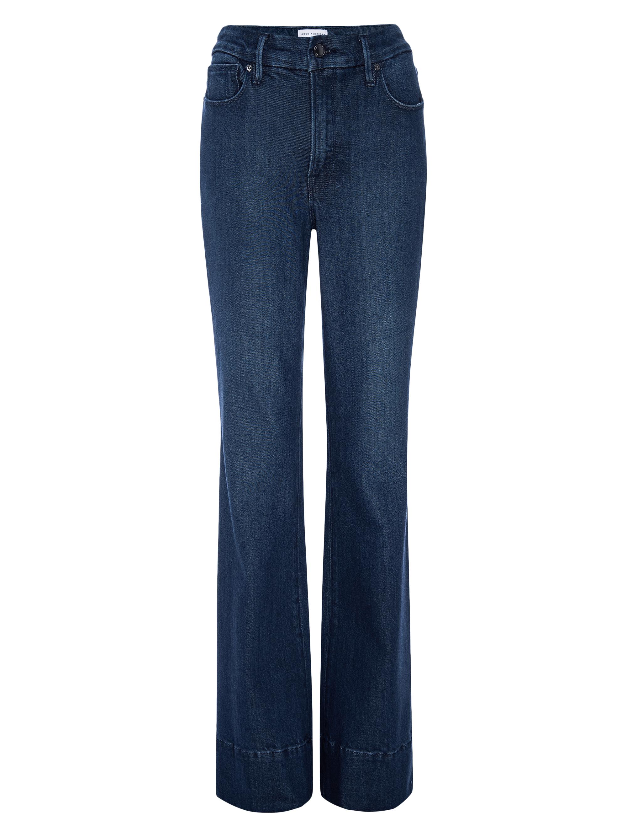 Good American Soft Tech Good Classic Boot-Cut Stretch Jeans