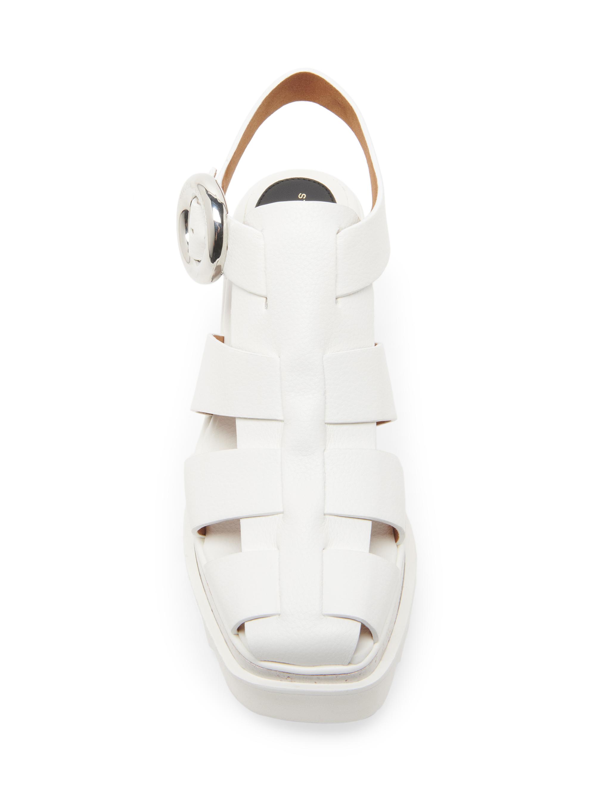 Stella McCartney Elyse 70MM Textured Platform Sandals | Saks Fifth