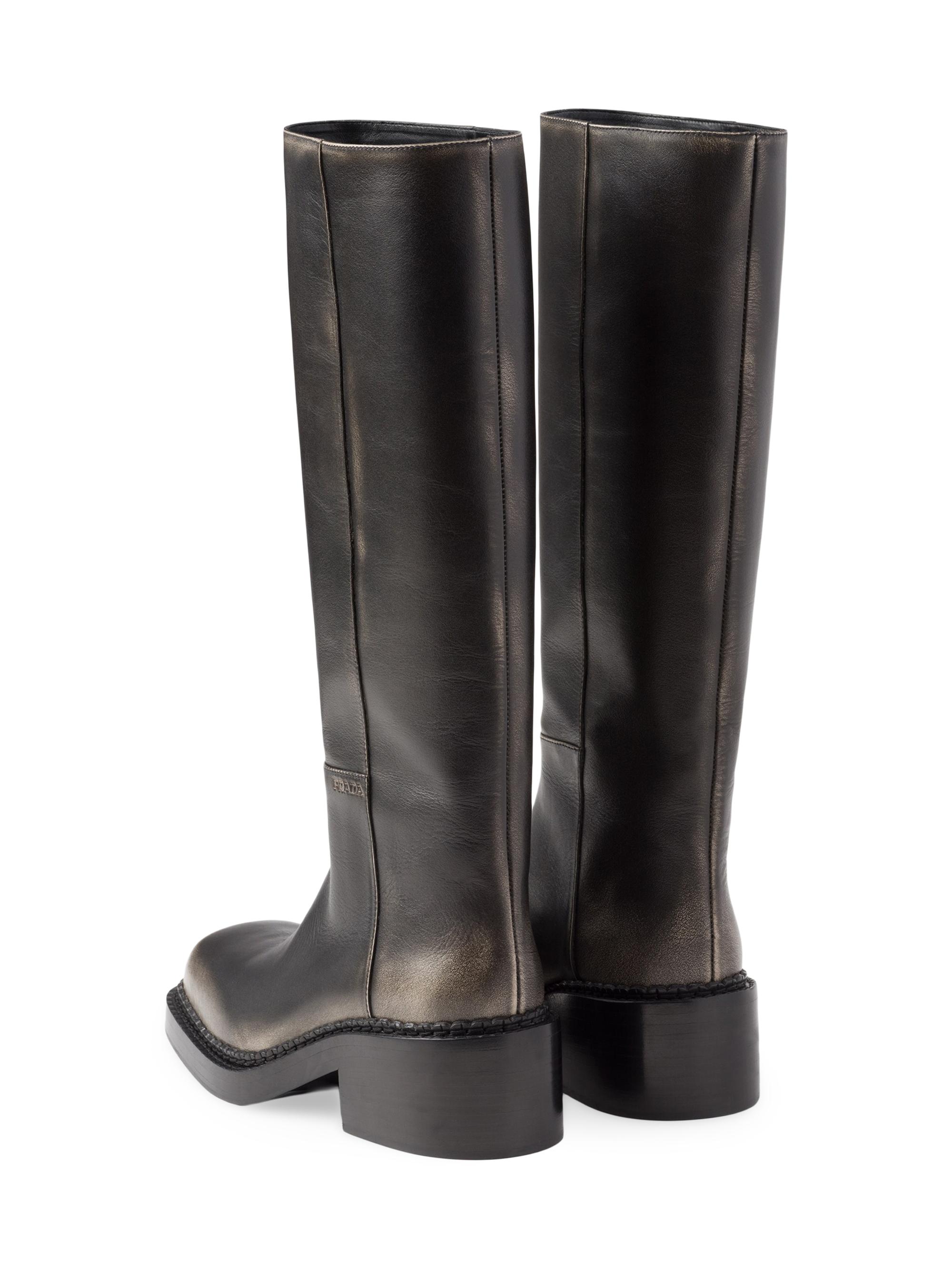 Prada Leather Boots | Saks Fifth Avenue