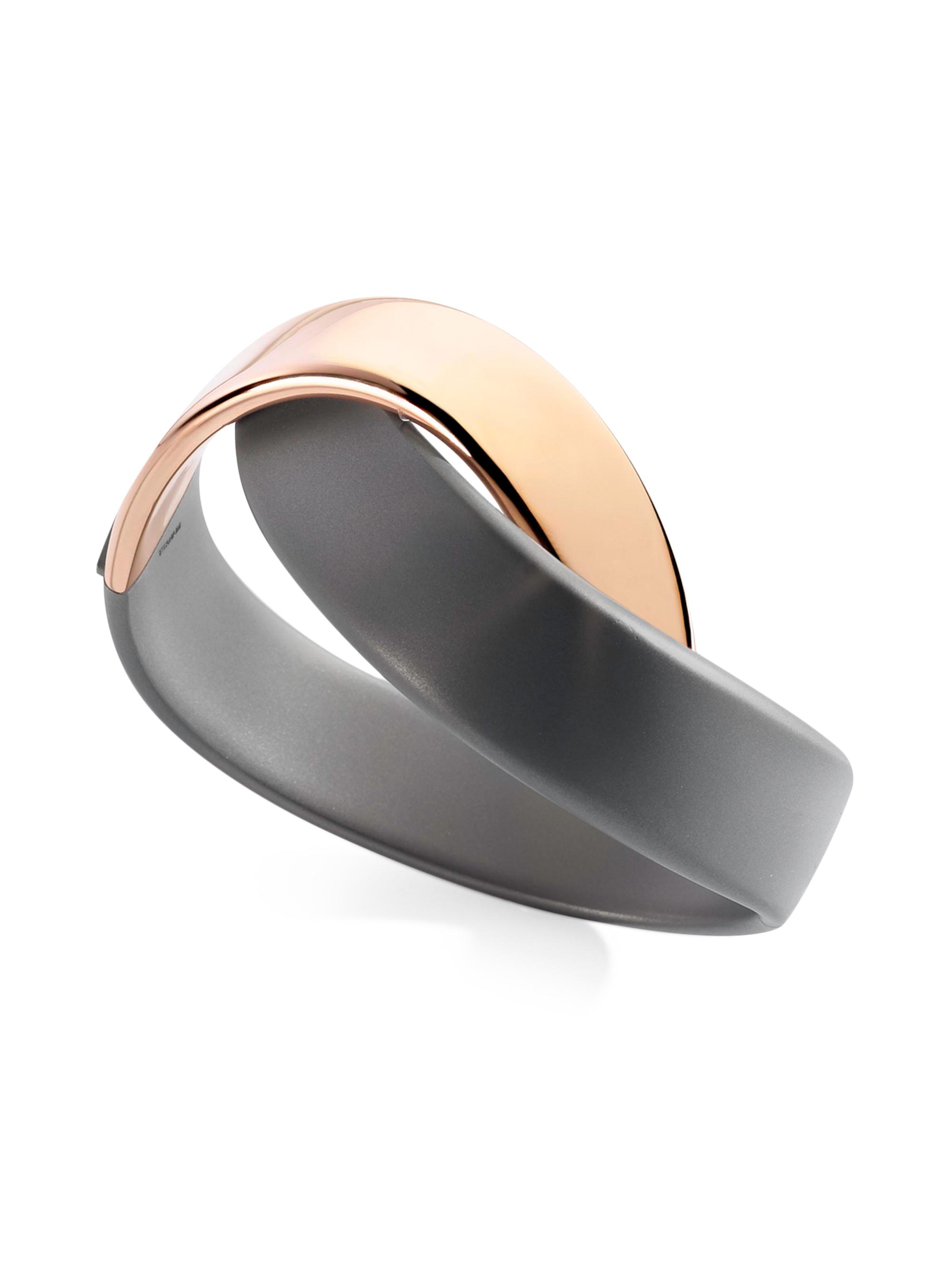 Vhernier Women's Abbraccio 18K Rose Gold & Titanium Bangle - Rose Gold