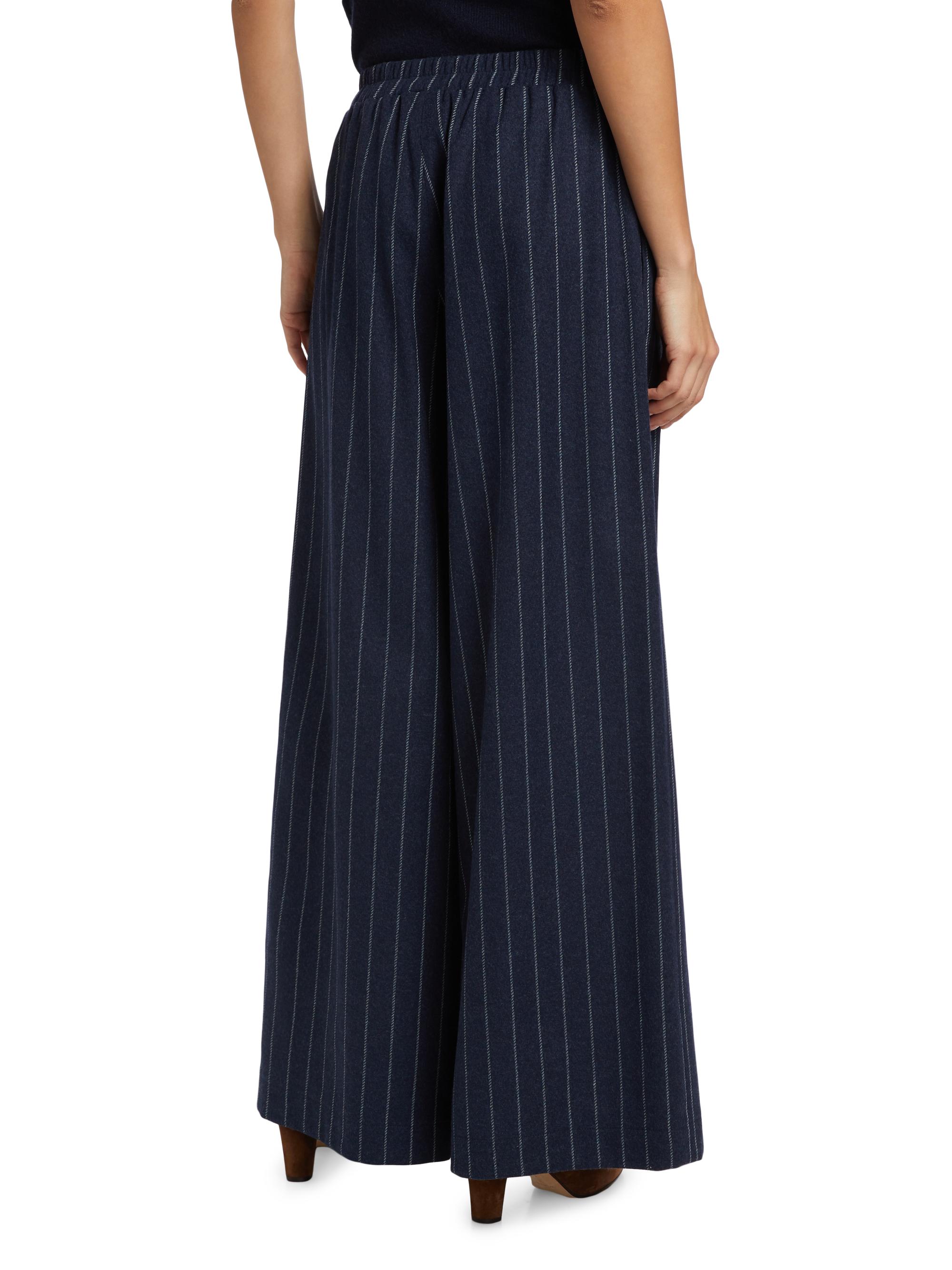 TWP Eva Pinstriped Stretch-Wool Pants | Saks Fifth Avenue