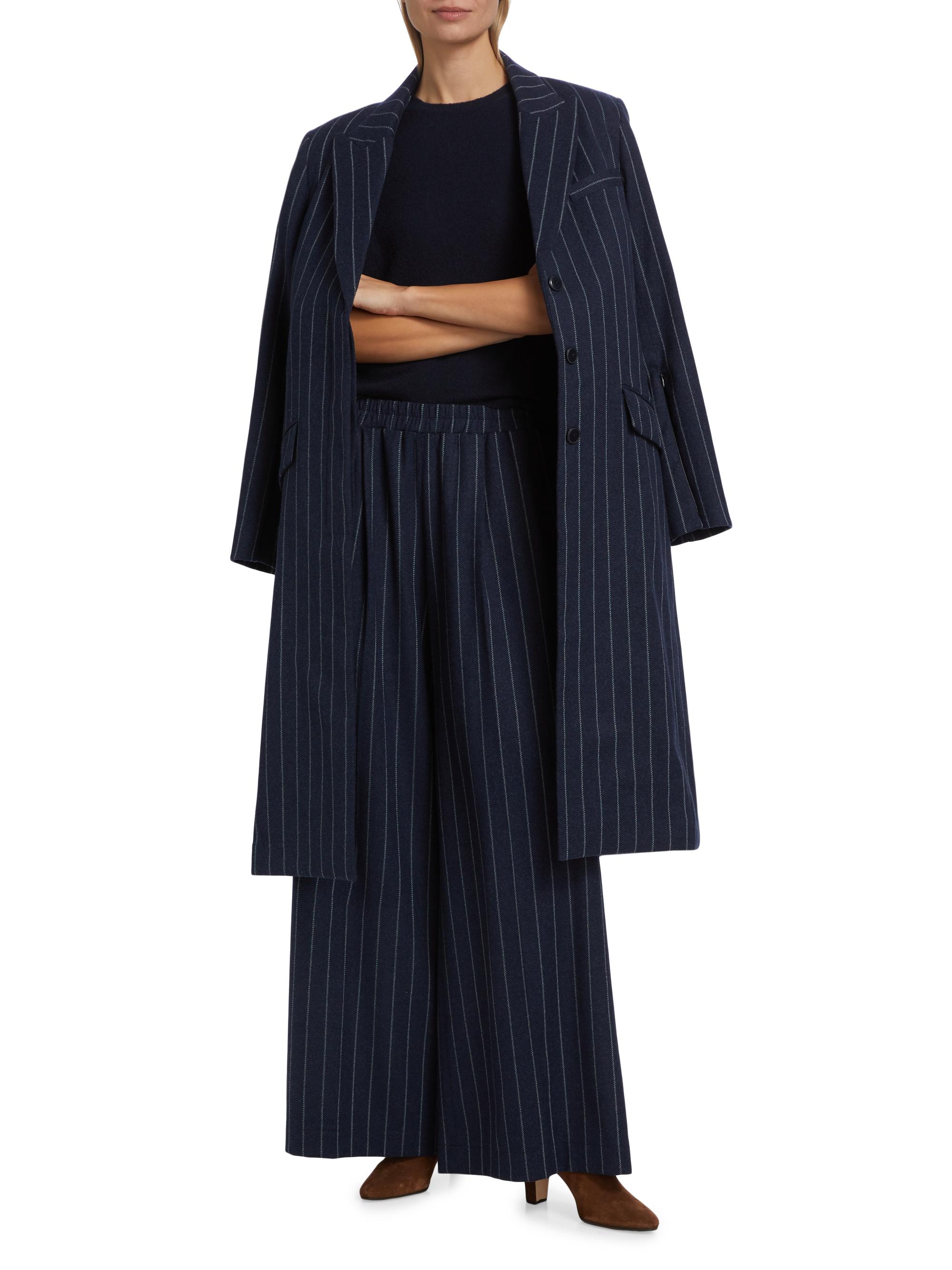 【新品未使用】TELMA WASHI Stripe Wide Pants 34 新品未使用】TELMA WASHI Stripe Wide Pants 34