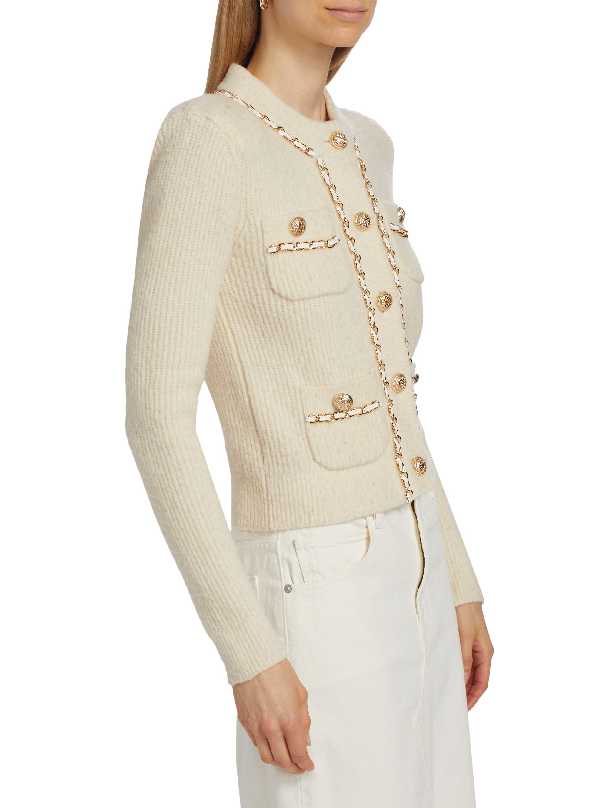Generation Love Selma Chain-Trim Cardigan | Saks Fifth Avenue