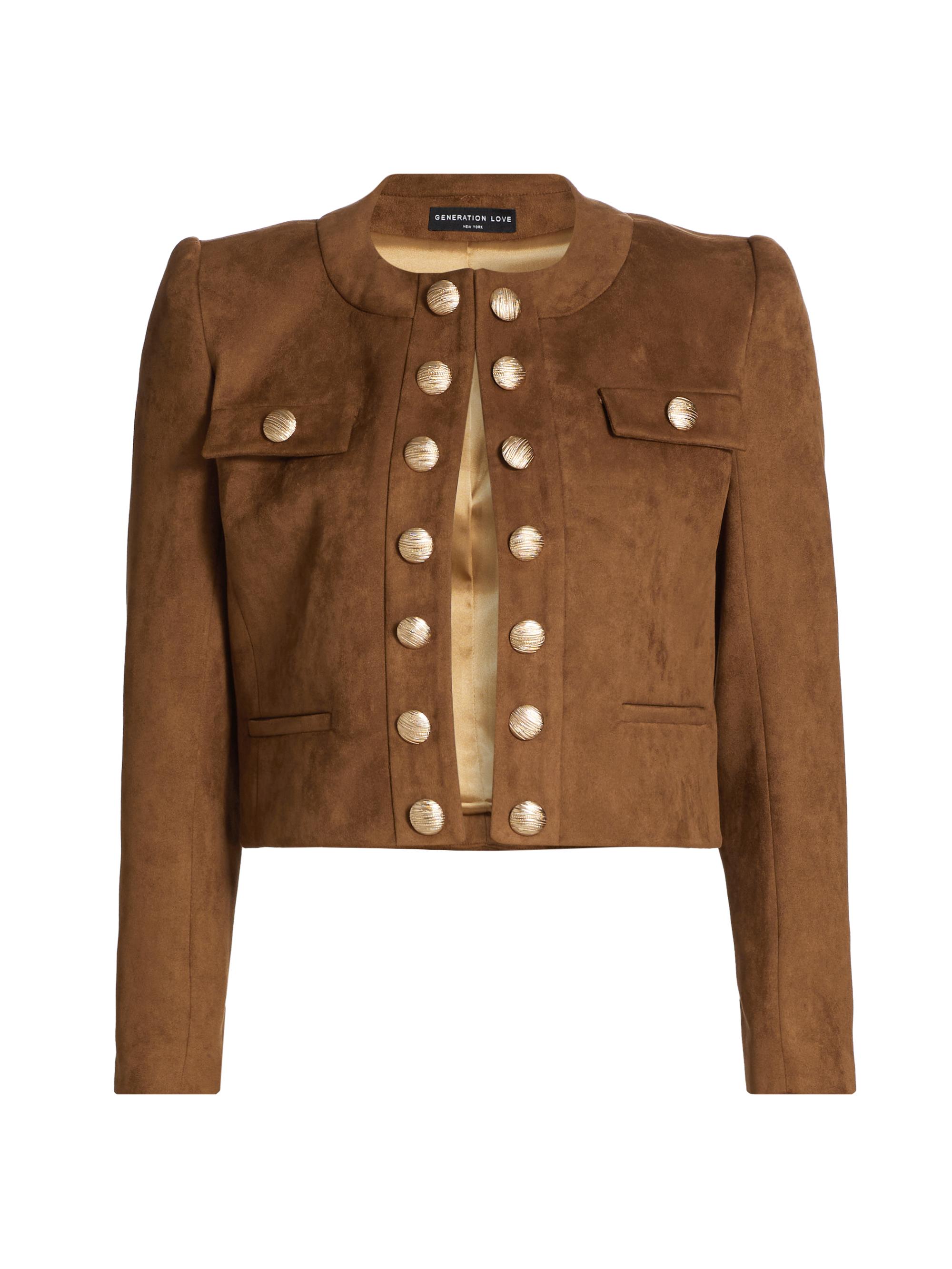 Generation Love Women's Karson Faux-Suede Jacket - Caramel