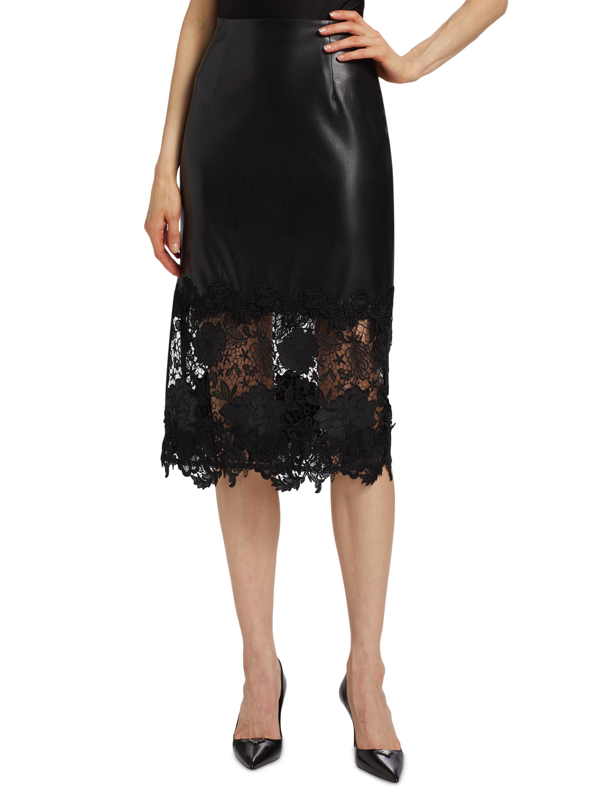 Generation Love Chantira Faux-Leather Midi-Skirt | Saks Fifth Avenue