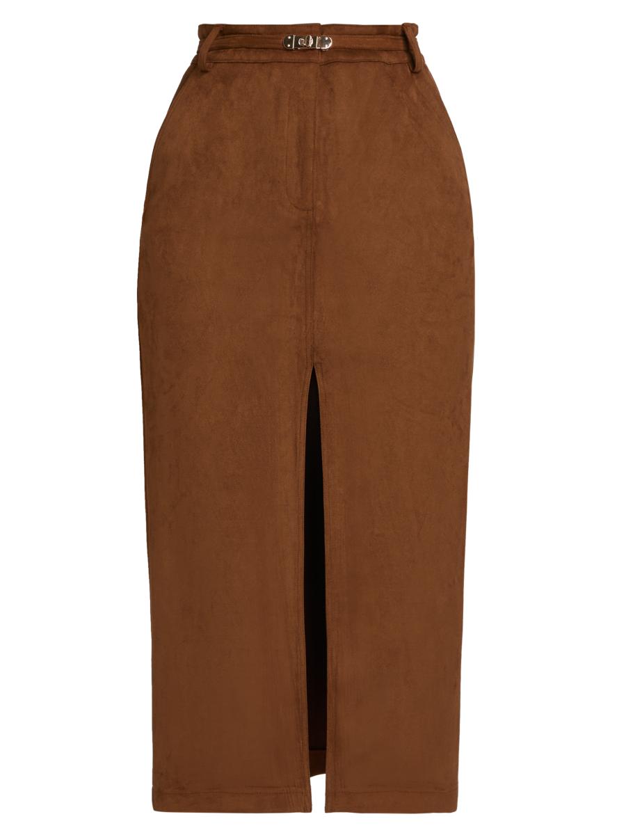 Generation Love Medina Belted Faux-Suede Skirt | Saks Fifth