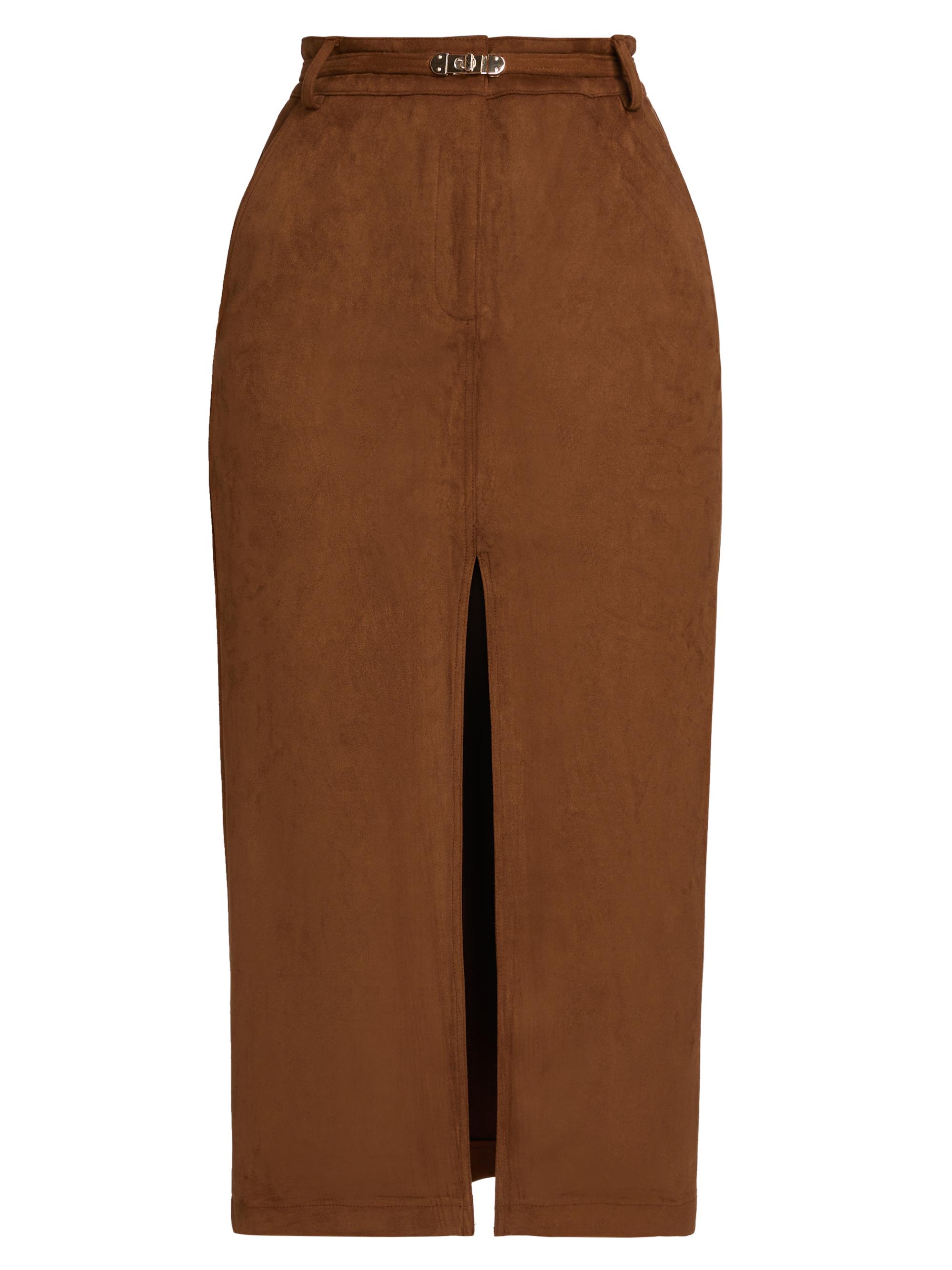 Generation Love Medina Belted Faux-Suede Skirt | Saks Fifth Avenue