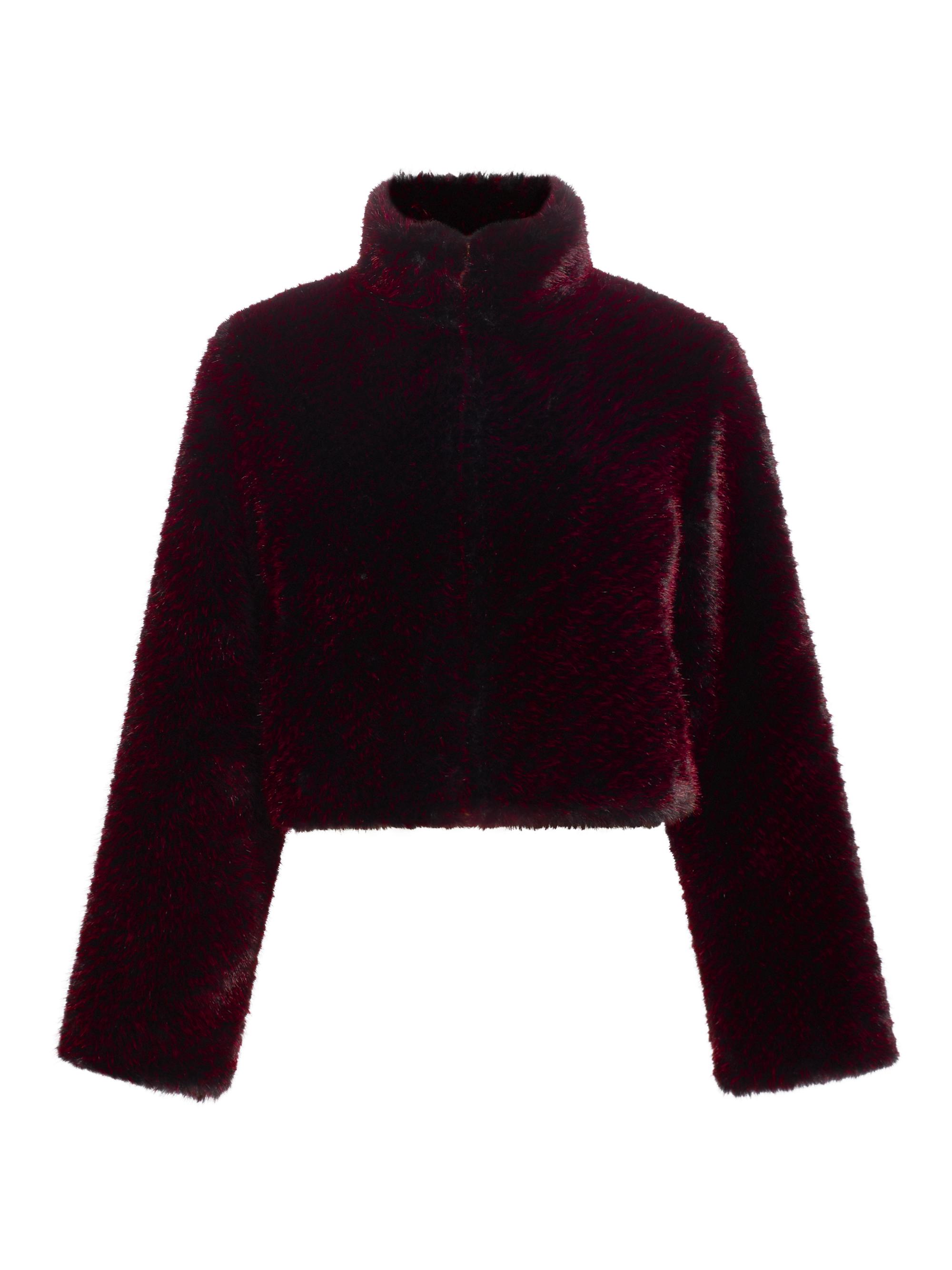 Madison Faux-Fur Crop Jacket