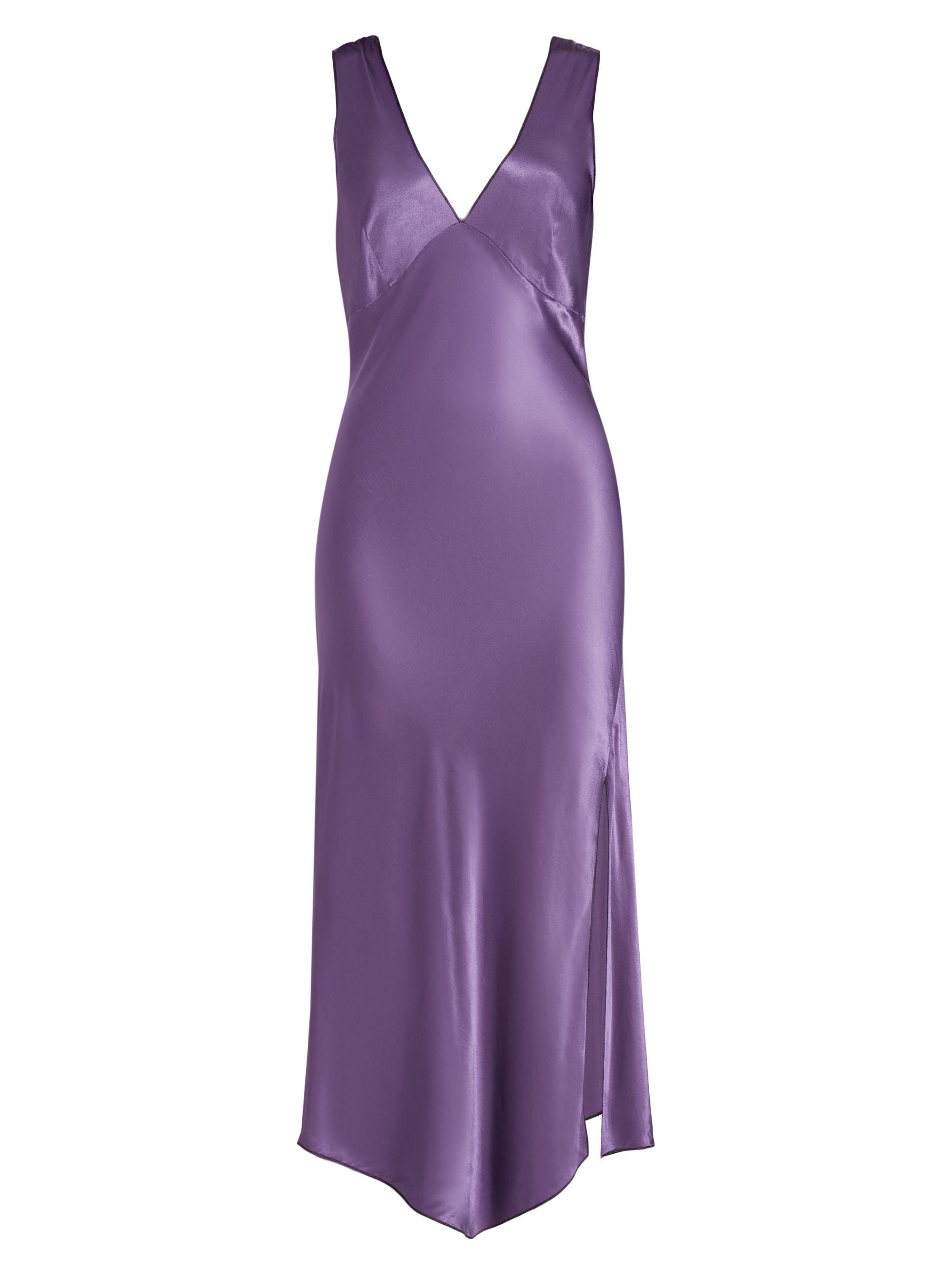 Rails Women's Monique Satin Asymmetric Midi-Dress - Amethyst