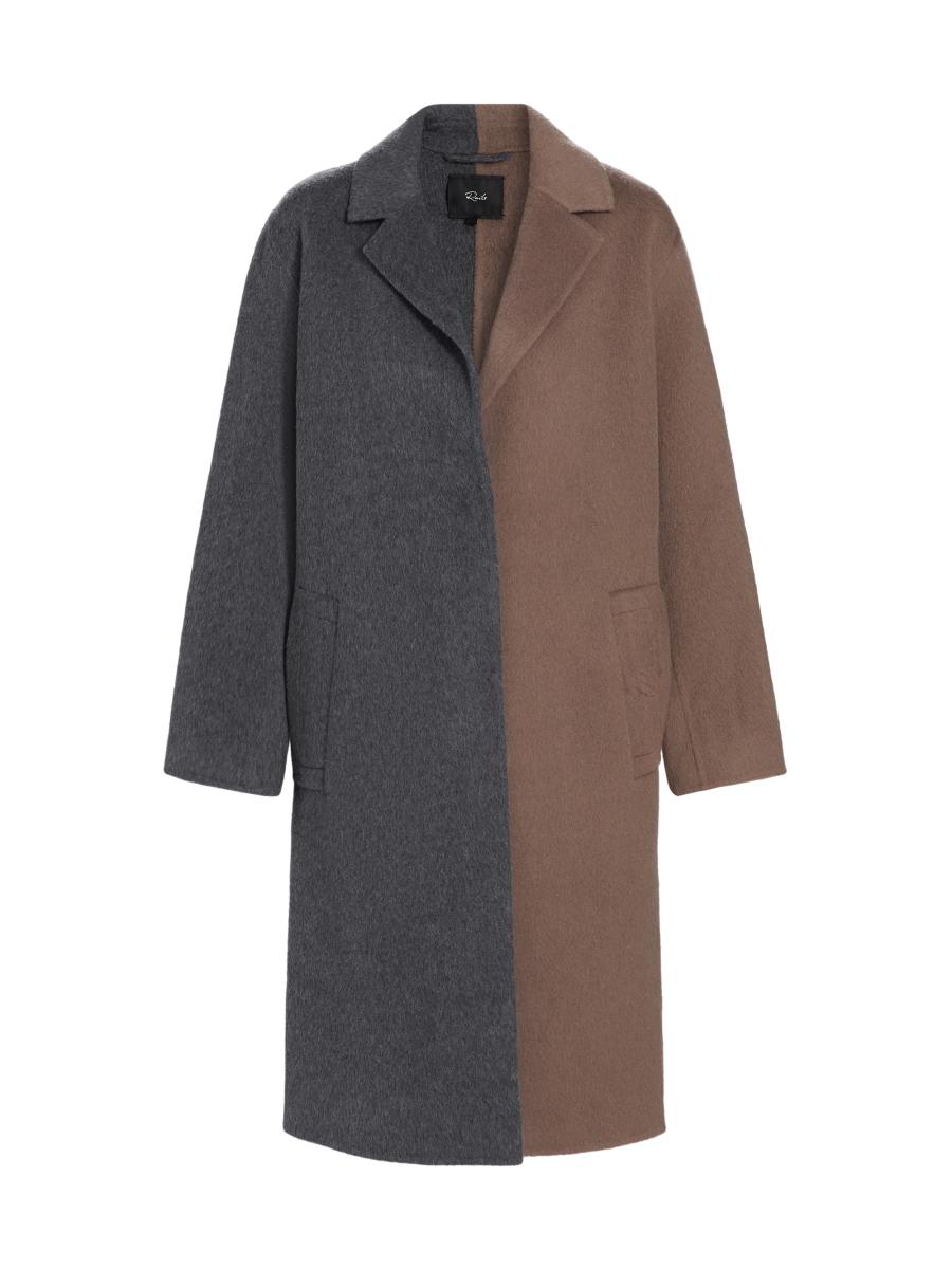 【初売り】 Lore Rails Colorblocked Avenue Fifth Saks | Coat Wool-Blend ジャケット・アウター